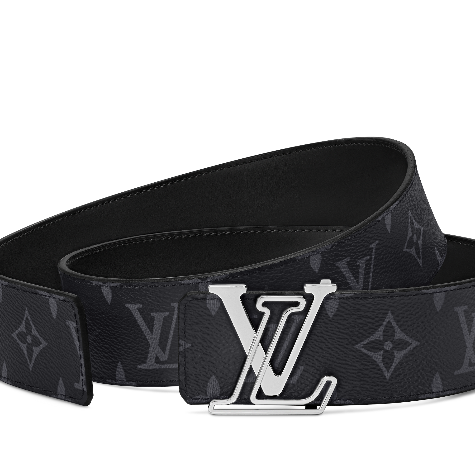 เข็มขัดรุ่น LV Line ขนาด 40 มม. ใส่ได้ทั้งสองด้าน Monogram Eclipse in ผู้ชาย