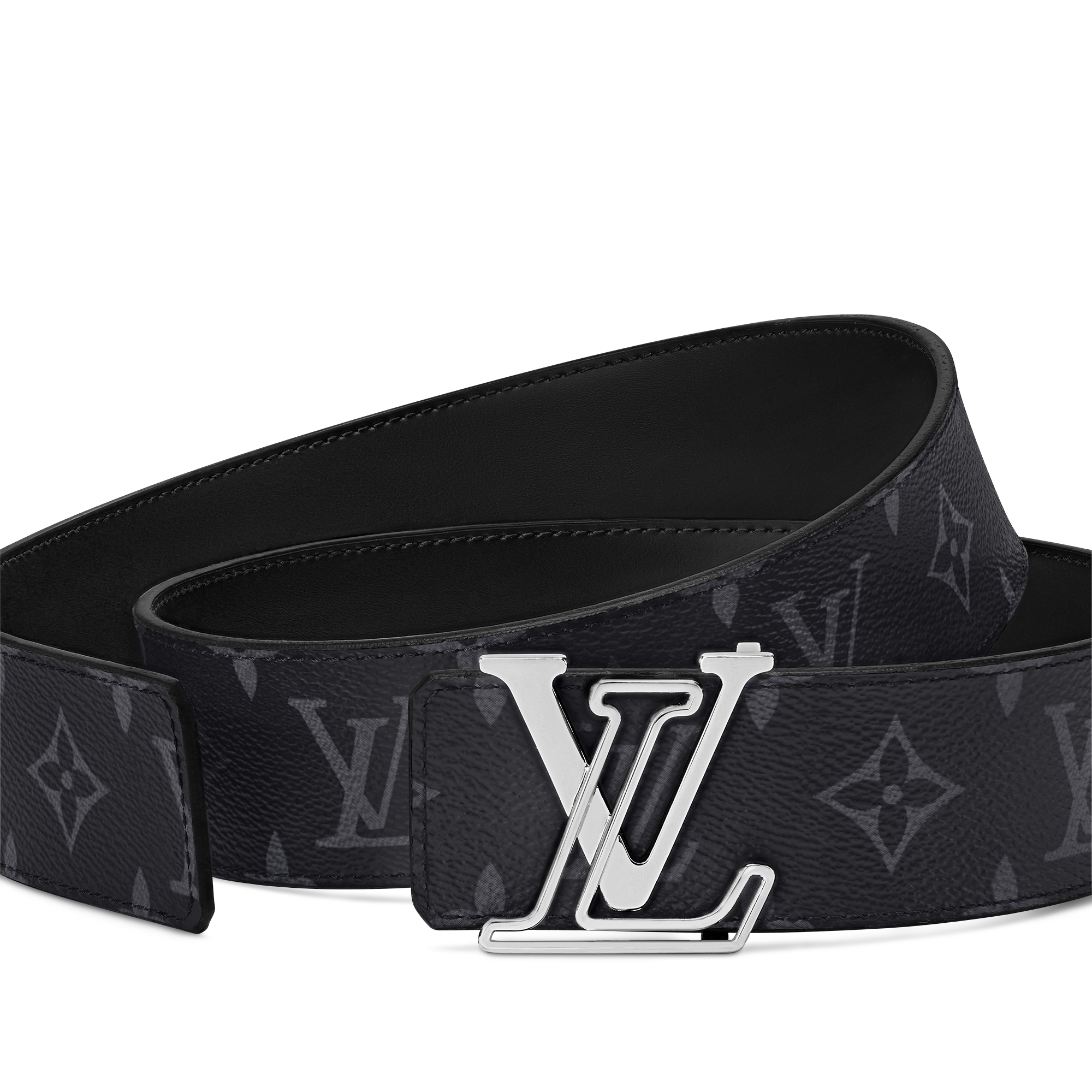 เข็มขัดรุ่น LV Line ขนาด 40 มม. ใส่ได้ทั้งสองด้าน Monogram Eclipse in ผู้ชาย