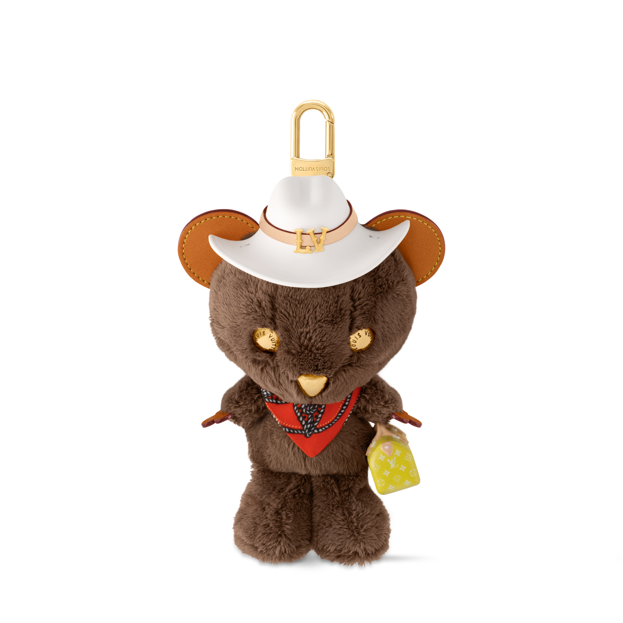ชาร์มห้อยกระเป๋ารุ่น LV Louis Bear . in ผู้ชาย