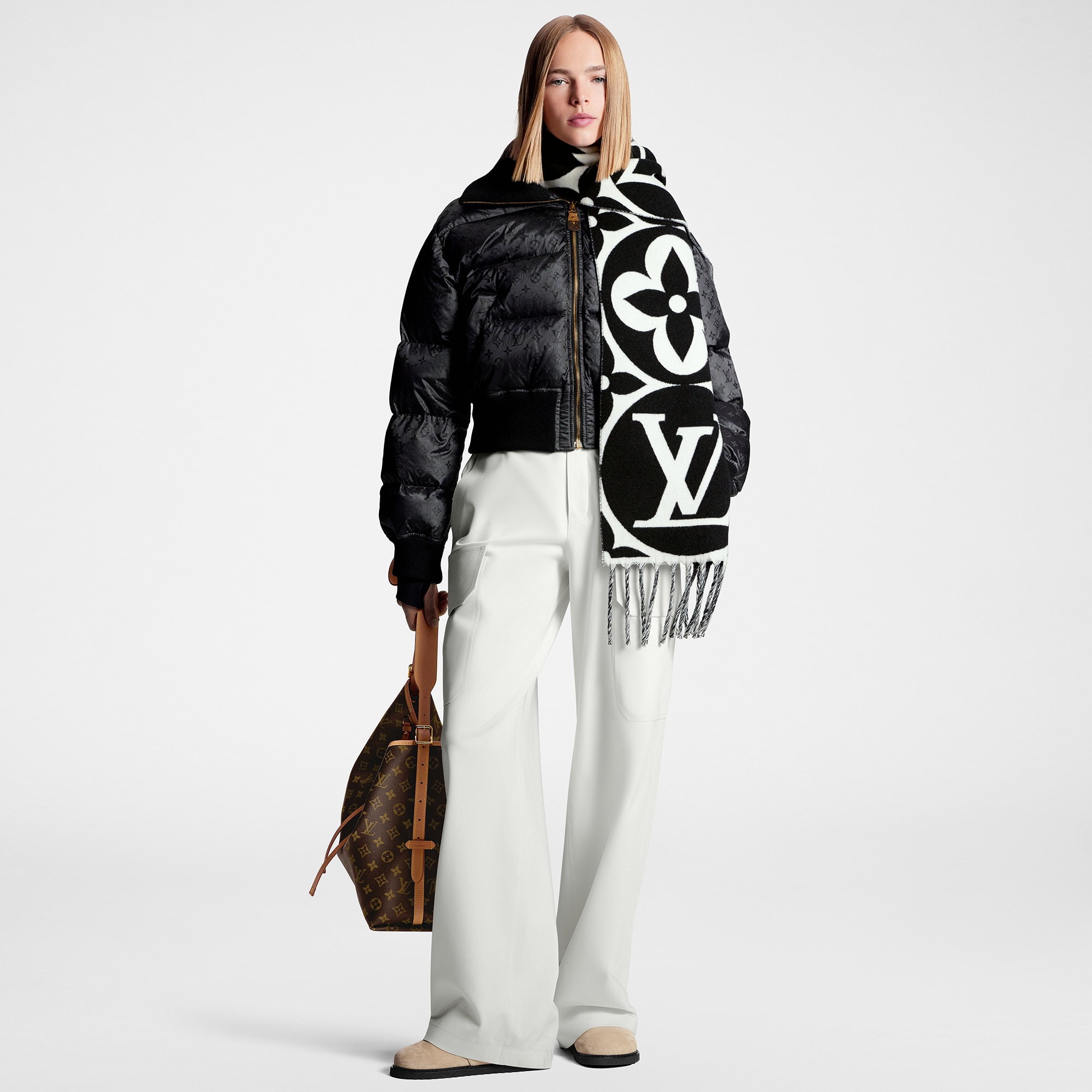 ผ้าพันคอรุ่น LV Medallion . in ผู้หญิง