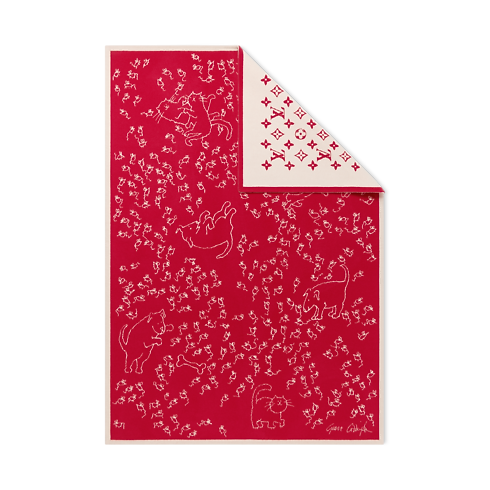 ผ้าห่มรุ่น LV Mice . in ทรังก์ การเดินทาง และ บ้าน's บ้านและศิลปะการไดนิ่ง สิ่งทอ collections by Louis Vuitton (การย่อ/ขยายผลิตภัณฑ์)