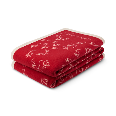 ผ้าห่มรุ่น LV Mice . in ทรังก์ การเดินทาง และ บ้าน's บ้านและศิลปะการไดนิ่ง สิ่งทอ collections by Louis Vuitton (การย่อ/ขยายผลิตภัณฑ์)