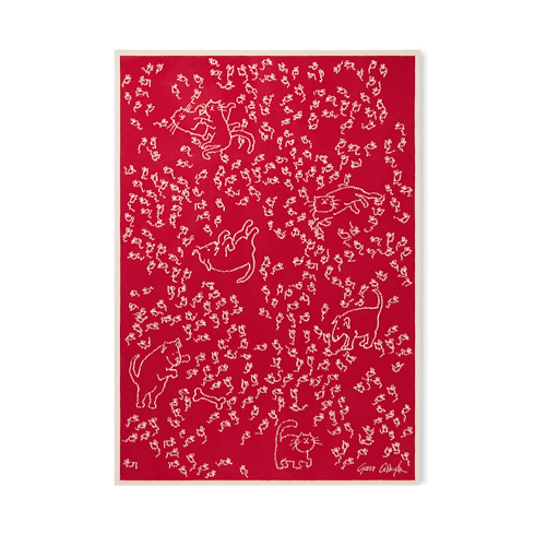 ผ้าห่มรุ่น LV Mice . in ทรังก์ การเดินทาง และ บ้าน's บ้านและศิลปะการไดนิ่ง สิ่งทอ collections by Louis Vuitton (การย่อ/ขยายผลิตภัณฑ์)