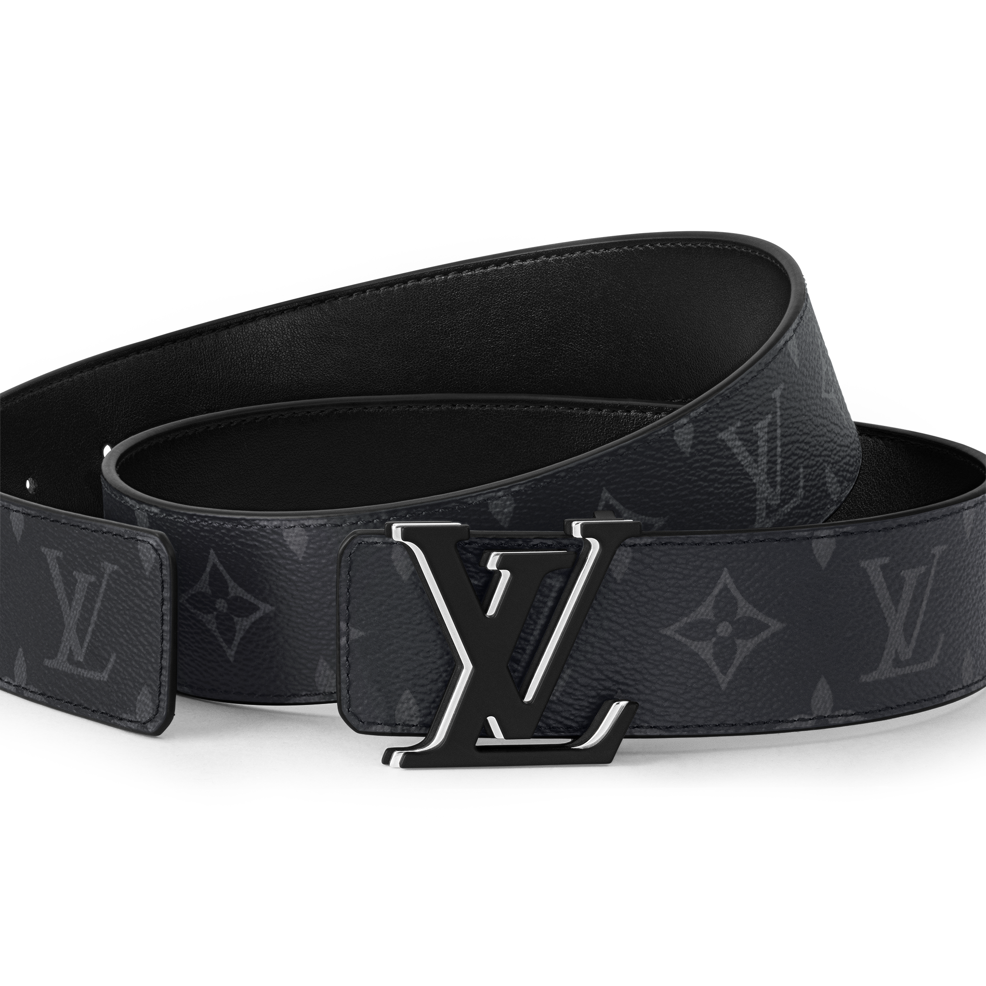 เข็มขัดรุ่น LV Optic ขนาด 40 มม. ใส่ได้ทั้งสองด้าน Monogram Eclipse in ผู้ชาย