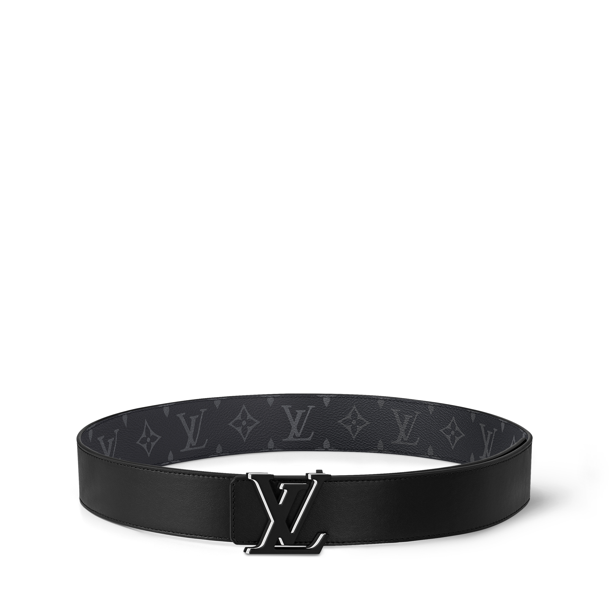 เข็มขัดรุ่น LV Optic ขนาด 40 มม. ใส่ได้ทั้งสองด้าน Monogram Eclipse in ผู้ชาย