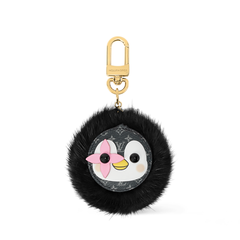 ชาร์มห้อยกระเป๋ารุ่น LV Penguin Pompom . in ผู้หญิง's แอคเซสเซอรี่ พวงกุญแจสำหรับผู้หญิง collections by Louis Vuitton (การย่อ/ขยายผลิตภัณฑ์)