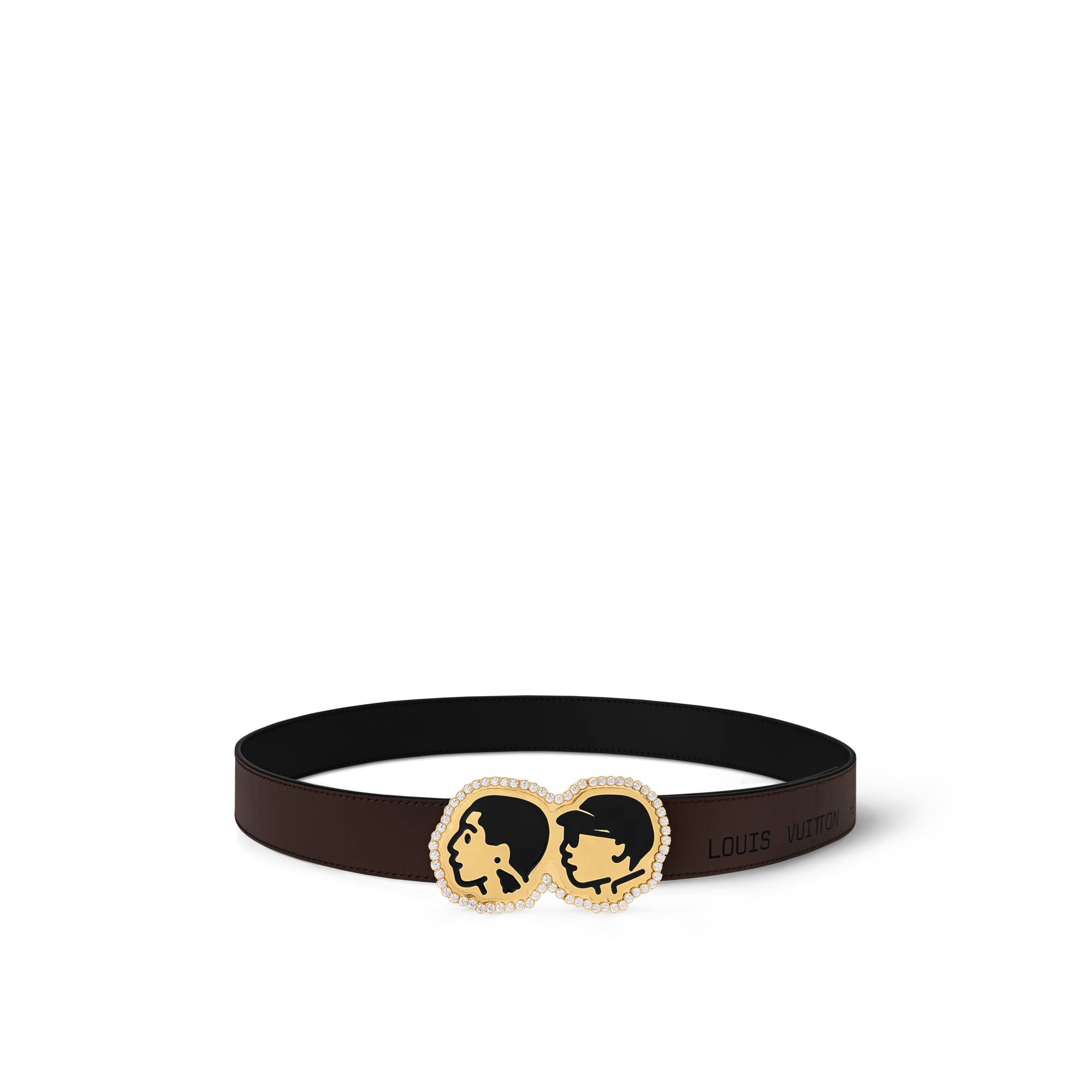 เข็มขัดรุ่น LV Phriendship ขนาด 32 มม. ใส่ได้ทั้งสองด้าน  in ผู้ชาย