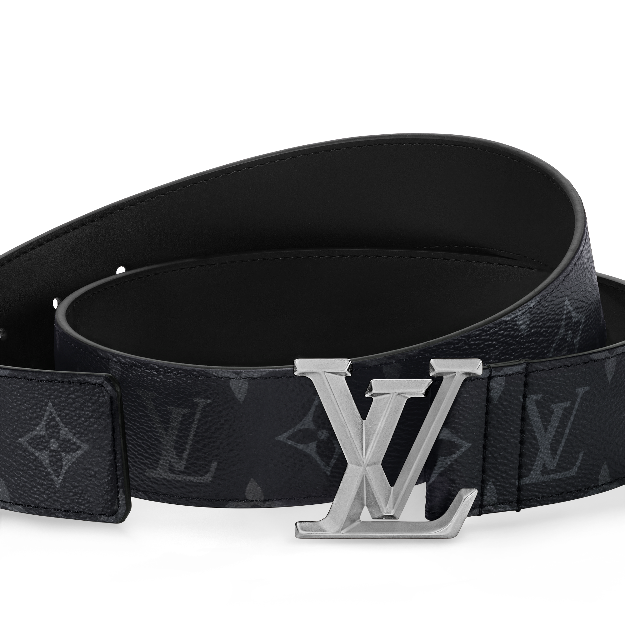 เข็มขัดรุ่น LV Pyramide ขนาด 40 มม. Monogram Eclipse in ผู้ชาย