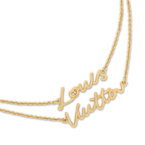 สร้อยคอ LV Script . in ผู้หญิง's แฟชั่นจิวเวลรี่ สร้อยคอและจี้สำหรับผู้หญิง collections by Louis Vuitton (การย่อ/ขยายผลิตภัณฑ์)