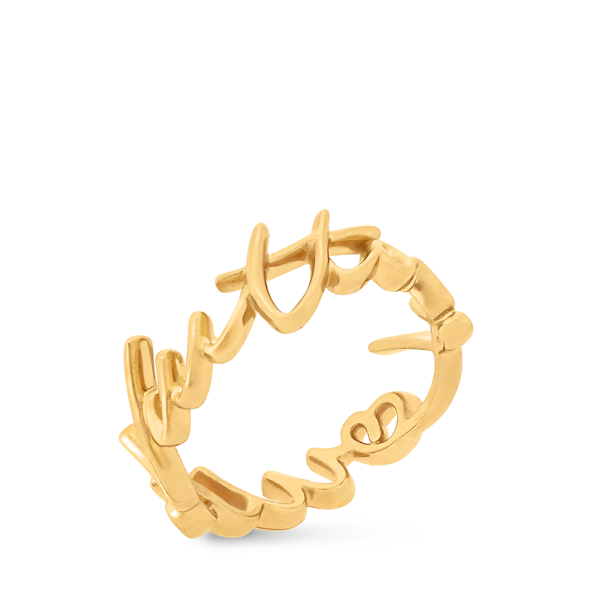 แหวน LV Script . in ผู้หญิง