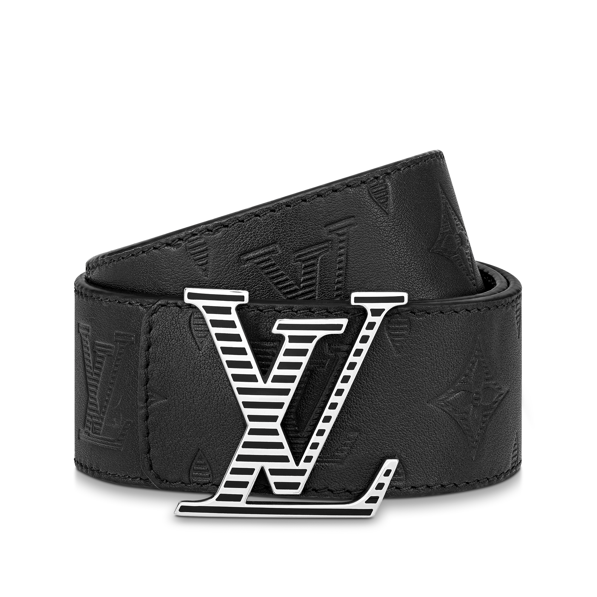เข็มขัดรุ่น LV Shadow ขนาด 40 มม. ใส่ได้ทั้งสองด้าน  in ผู้ชาย