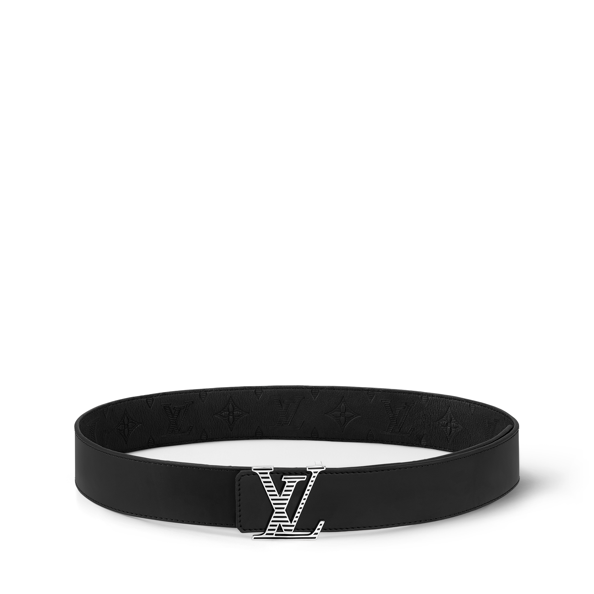 เข็มขัดรุ่น LV Shadow ขนาด 40 มม. ใส่ได้ทั้งสองด้าน  in ผู้ชาย