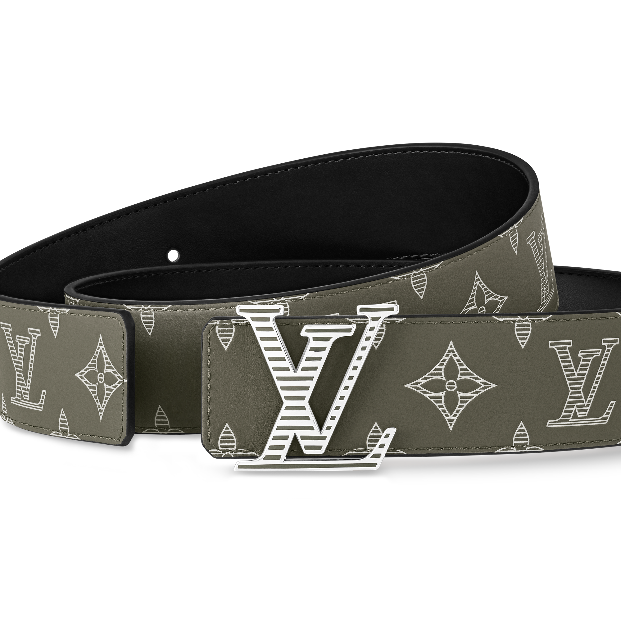 เข็มขัดรุ่น LV Shadow ขนาด 40 มม. ใส่ได้ทั้งสองด้าน Monogram Shadow in ผู้ชาย