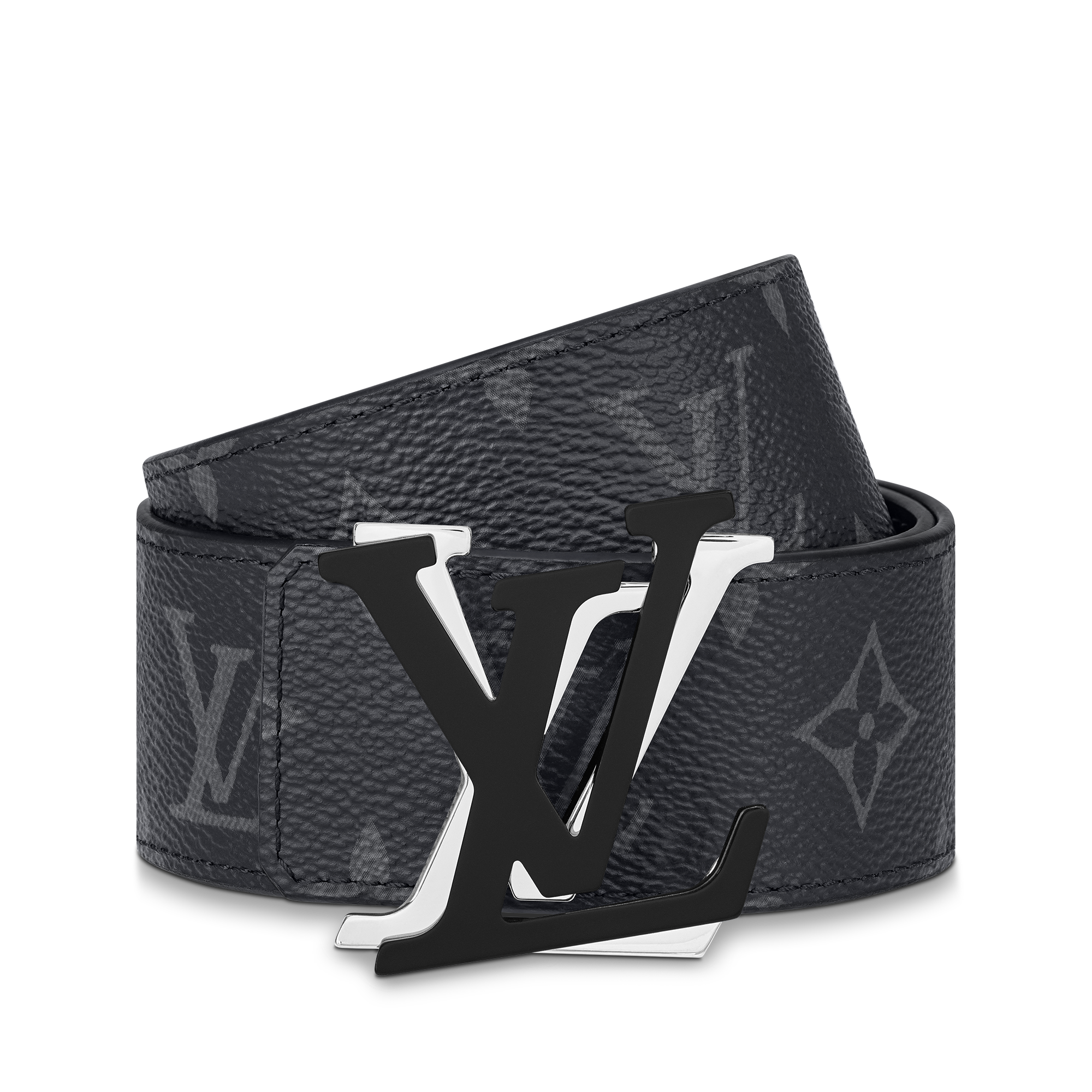 เข็มขัดรุ่น LV Shake ขนาด 40 มม. ใส่ได้ทั้งสองด้าน Monogram Eclipse in ผู้ชาย