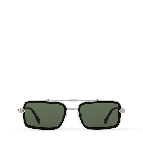 แว่นตากันแดดทรงสี่เหลี่ยมรุ่น LV Signature Duo . in ผู้ชาย's แอคเซสเซอรี่ แว่นตากันแดดสำหรับผู้ชาย collections by Louis Vuitton (การย่อ/ขยายผลิตภัณฑ์)