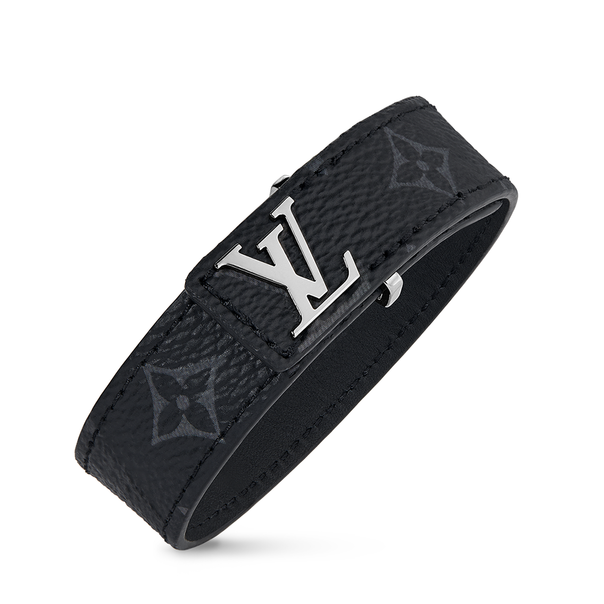 กำไลข้อมือ LV Slim  Monogram Eclipse in ผู้ชาย