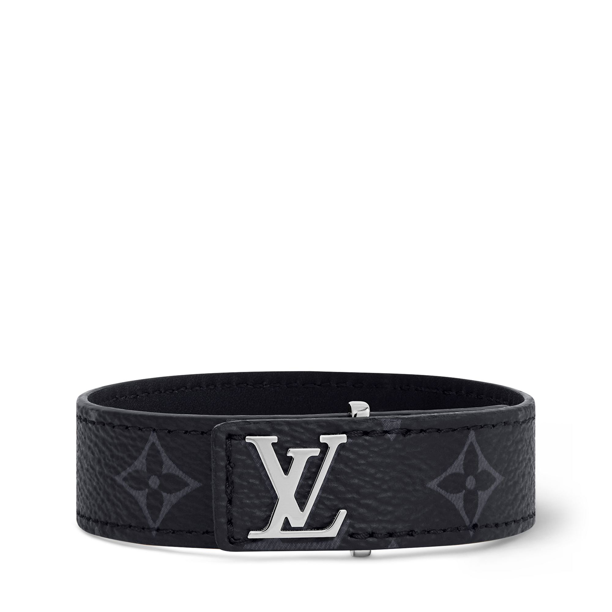 กำไลข้อมือ LV Slim  Monogram Eclipse in ผู้ชาย