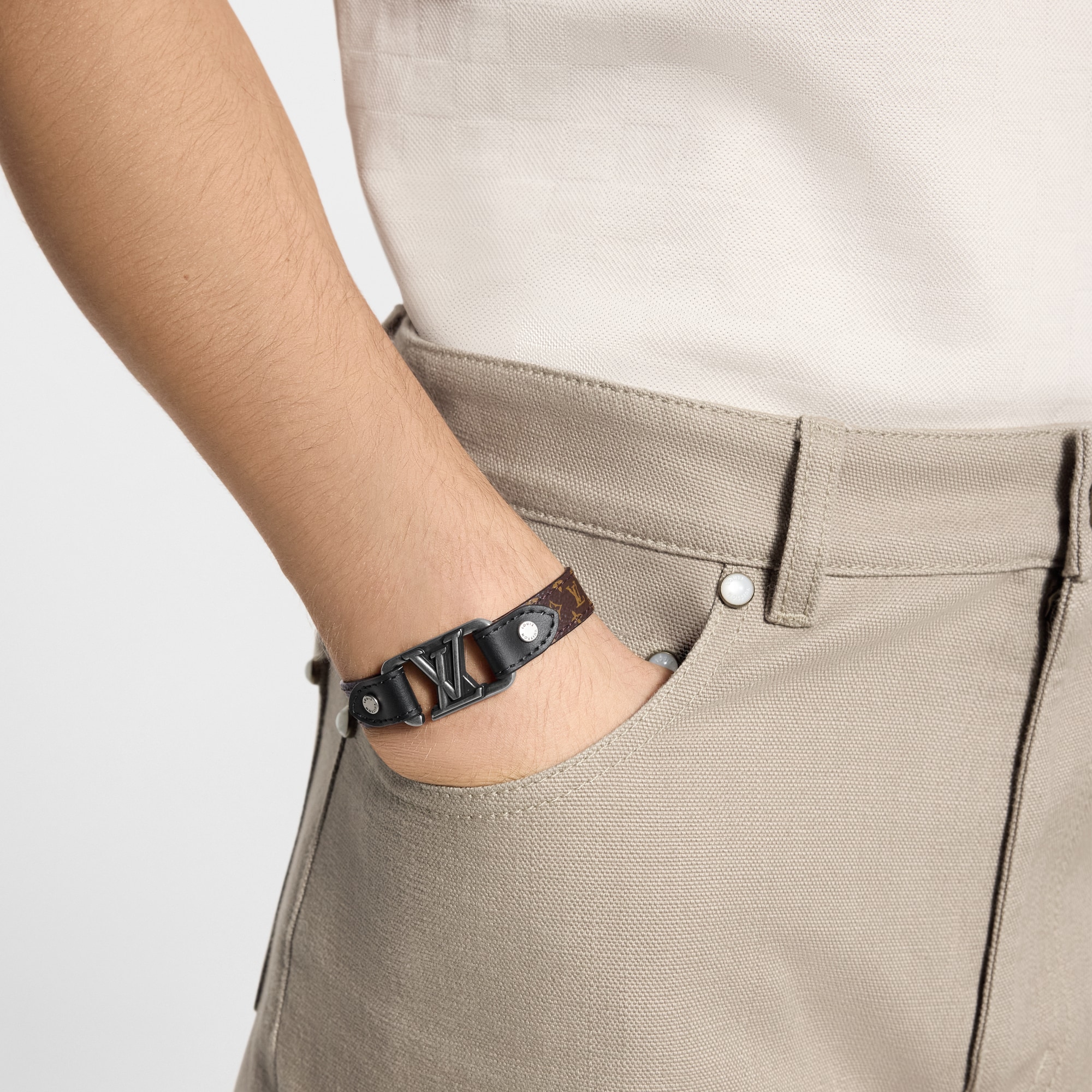 LV Slim Dimension Reversible Bracelet  in ผู้ชาย