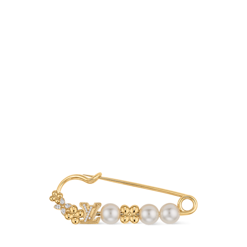 เข็มกลัด LV Sparkling Pearls . in ผู้หญิง's แฟชั่นจิวเวลรี่ เครื่องประดับสำหรับผู้หญิง collections by Louis Vuitton (การย่อ/ขยายผลิตภัณฑ์)