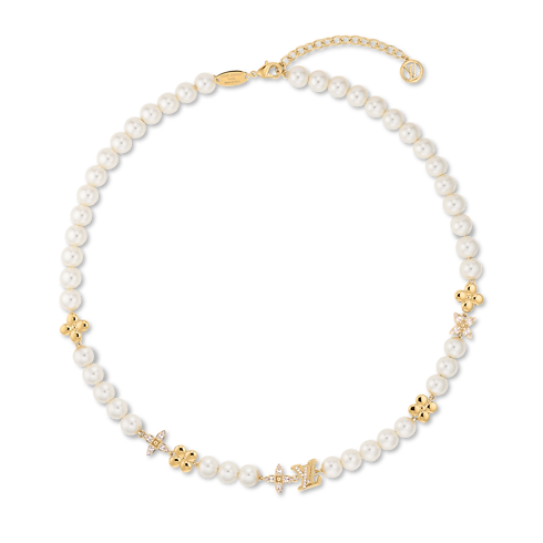 สร้อยคอ LV Sparkling Pearls . in ผู้หญิง's แฟชั่นจิวเวลรี่ เครื่องประดับสำหรับผู้หญิง collections by Louis Vuitton (การย่อ/ขยายผลิตภัณฑ์)
