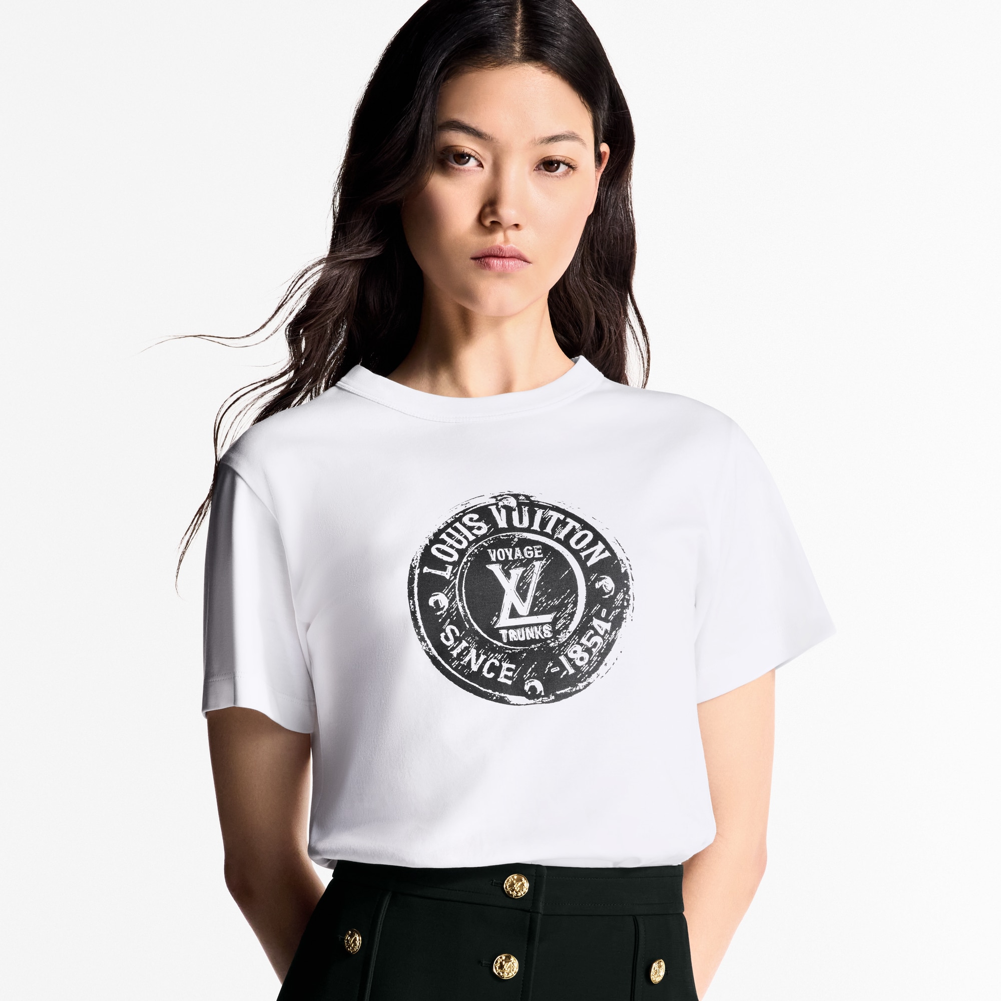 เสื้อยืดลาย LV Stamp  in ผู้หญิง