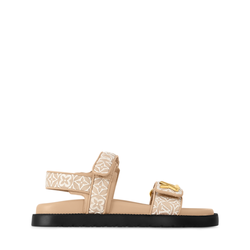 รองเท้าสวมเปิดส้นแบนรุ่น LV Sunset Comfort in ผู้หญิง's รองเท้า รองเท้าแซนเดิล collections by Louis Vuitton (การย่อ/ขยายผลิตภัณฑ์)