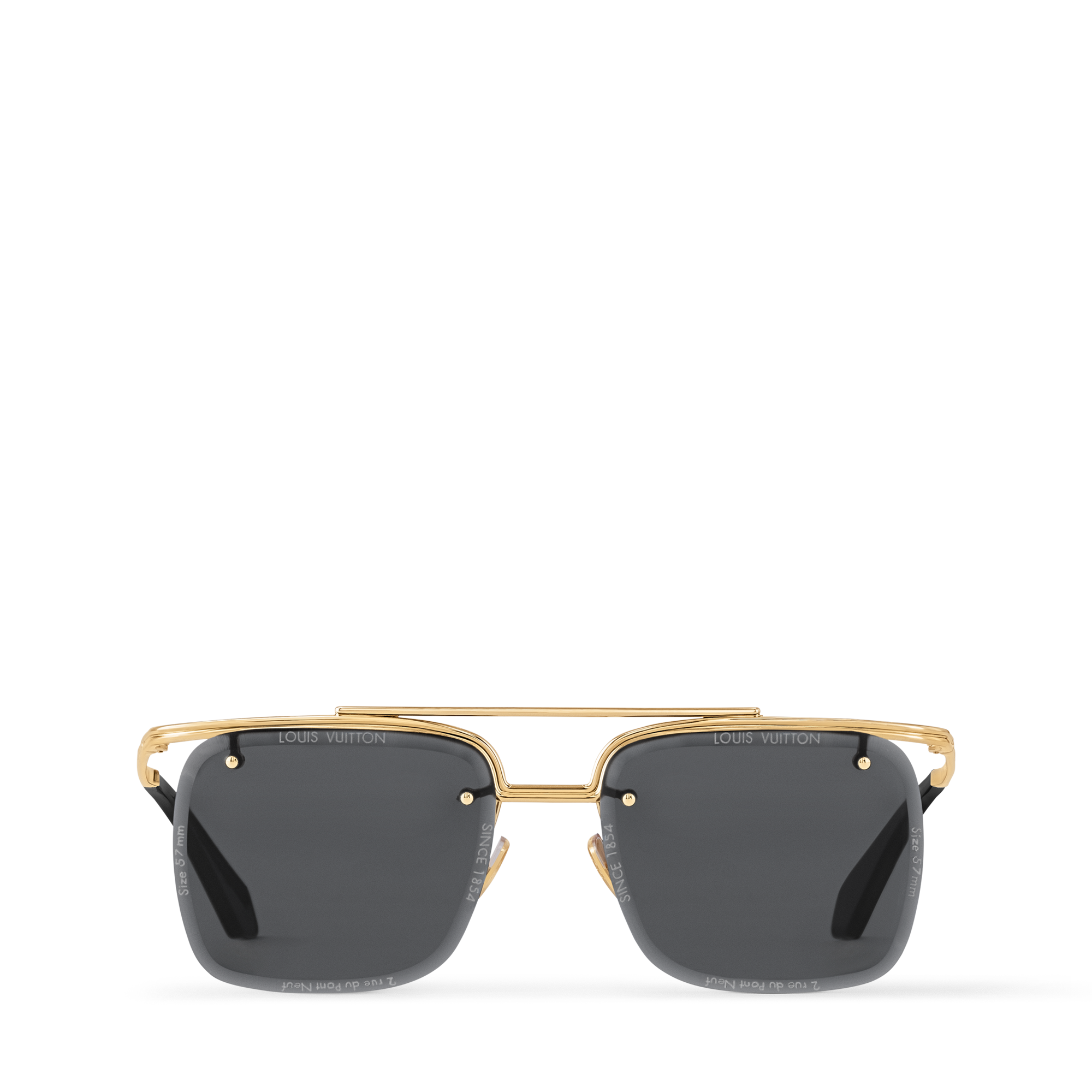 แว่นตากันแดดทรงสี่เหลี่ยมกรอบใหญ่รุ่น LV Super Vision Light . in ผู้ชาย