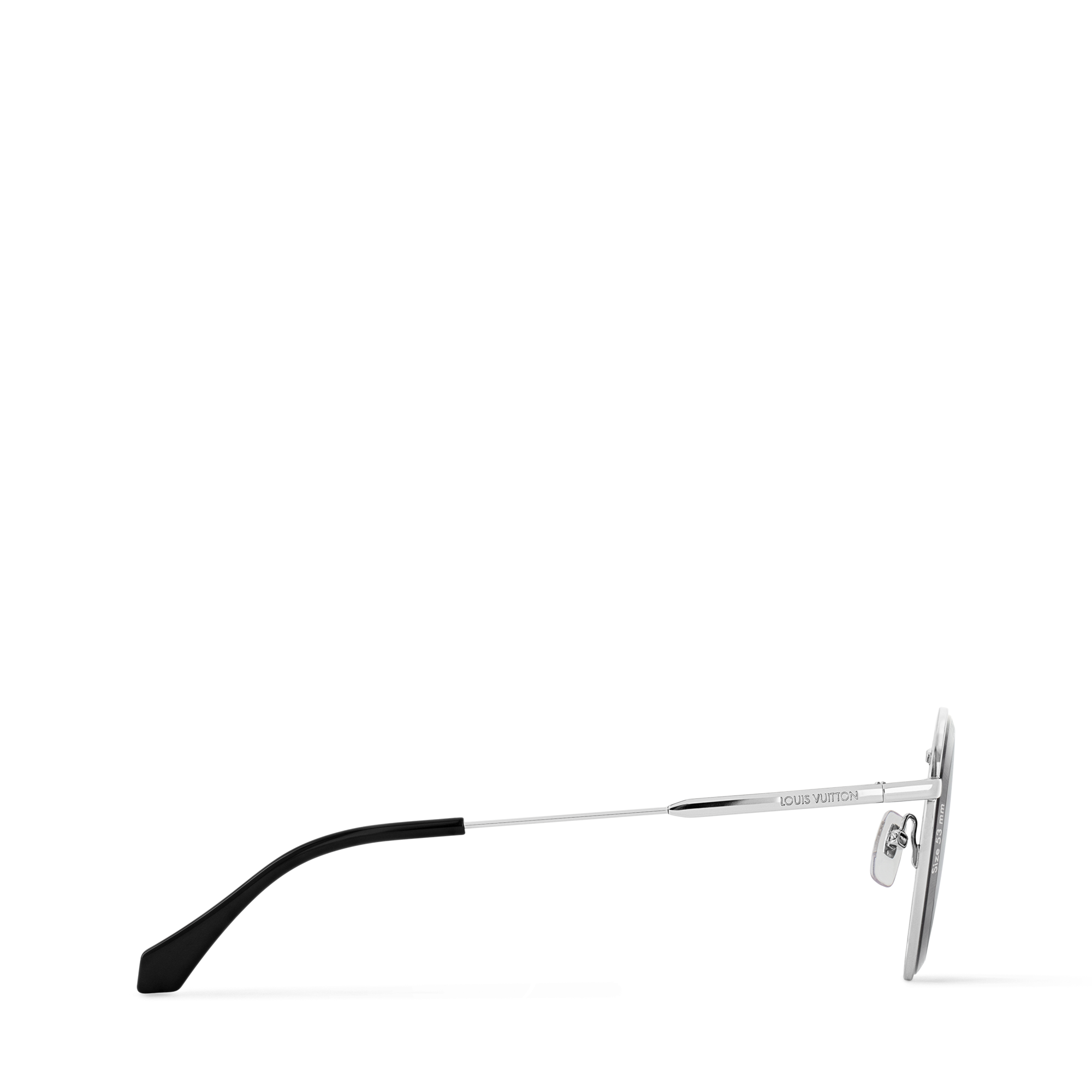 แว่นตากันแดดกรอบโลหะทรงกลมรุ่น LV Super Vision . in ผู้ชาย