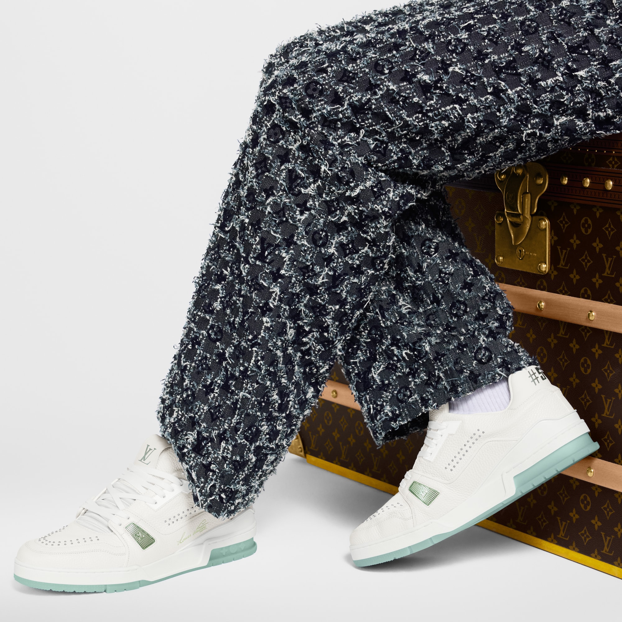 รองเท้าผ้าใบรุ่น LV Trainer  in ผู้ชาย