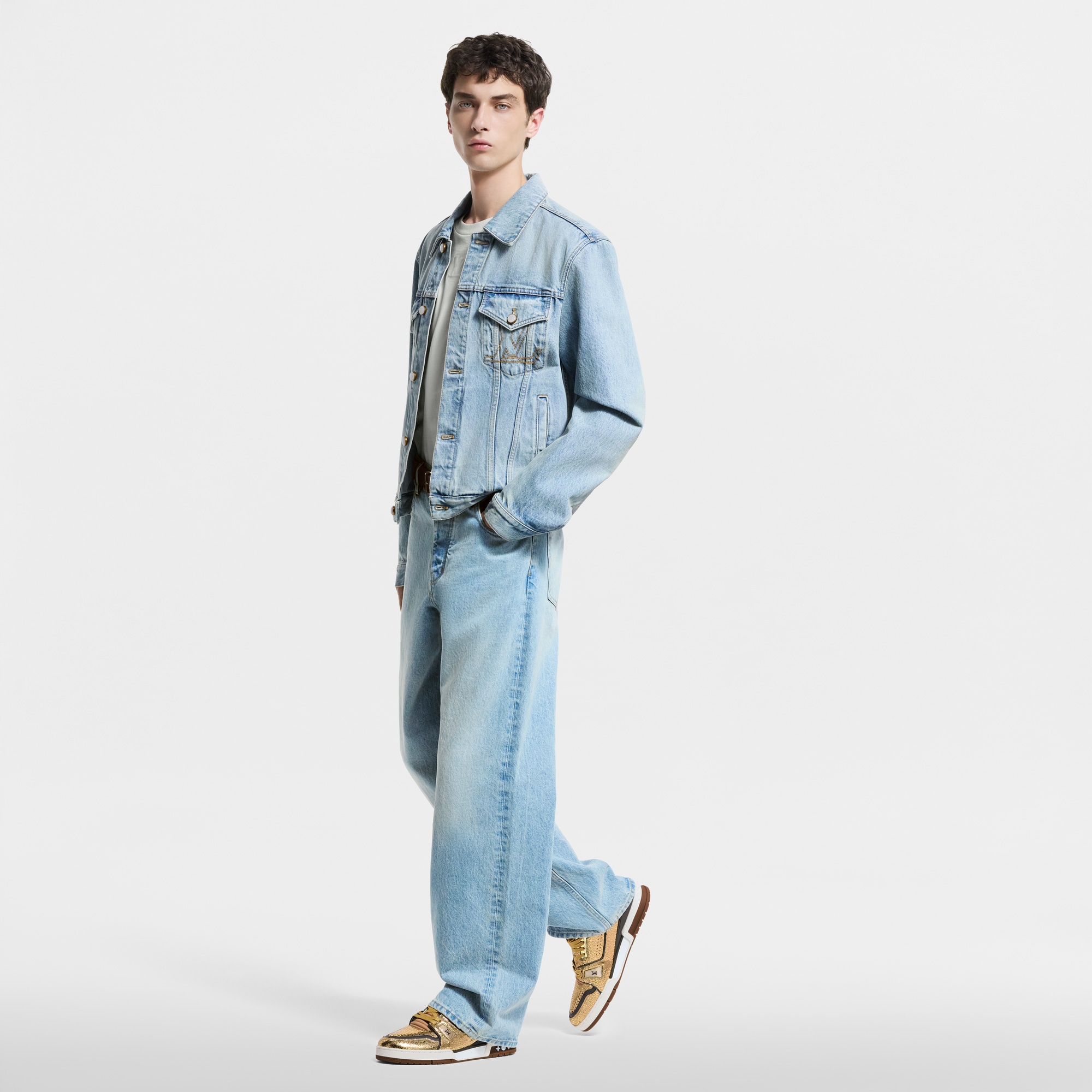 รองเท้าผ้าใบรุ่น LV Trainer  in ผู้ชาย