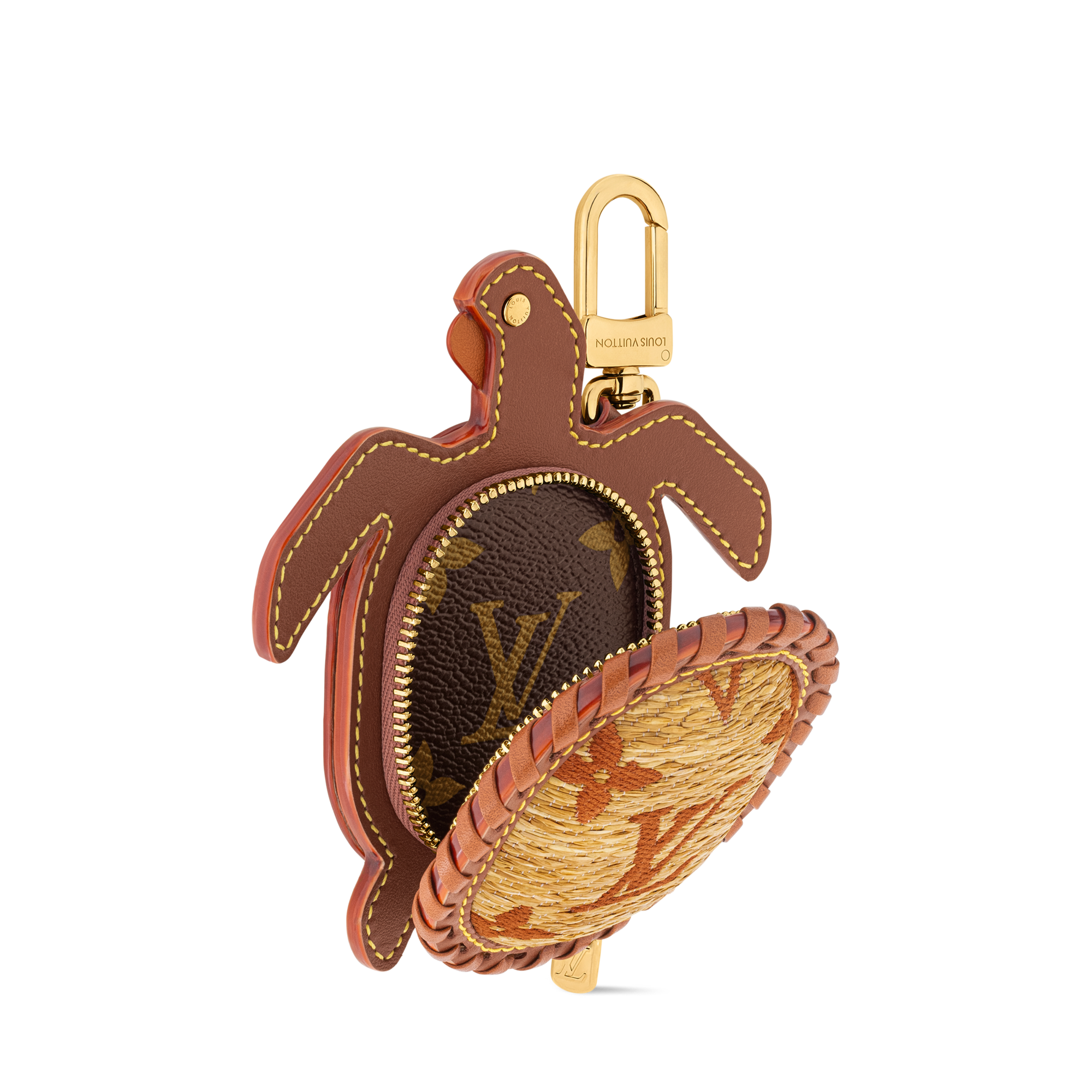 ชาร์มห้อยกระเป๋ารุ่น LV Turtle Pouch . in ผู้ชาย