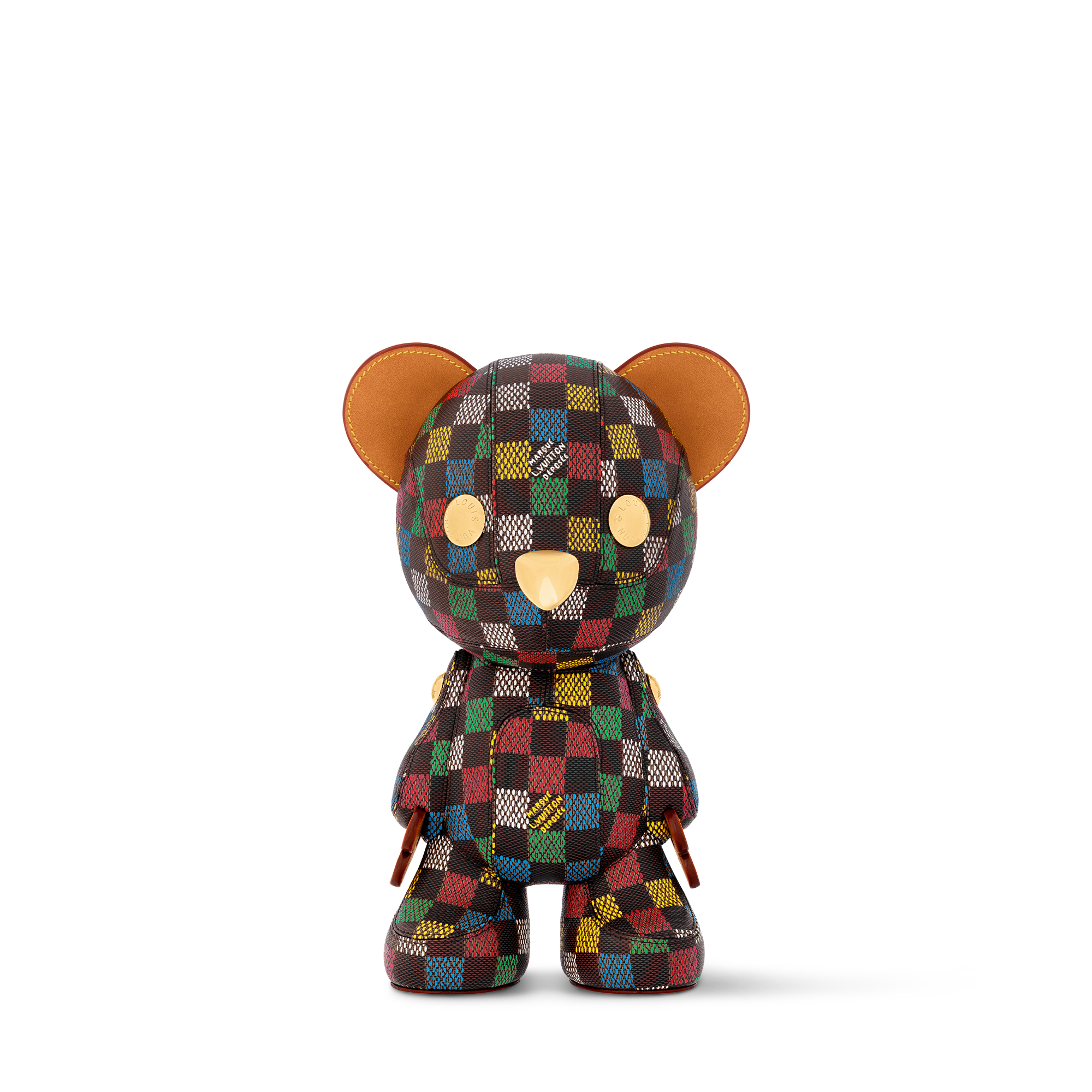 ตุ๊กตาหมีรุ่น LV Vers Damier Louis  in ทรังก์ การเดินทาง และ บ้าน