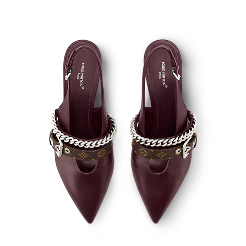 รองเท้าส้นสูงมีสายรัดด้านหลังรุ่น LV Vibe in ผู้หญิง's รองเท้า รองเท้าส้นสูงแฟชั่นสำหรับผู้หญิง collections by Louis Vuitton (การย่อ/ขยายผลิตภัณฑ์)