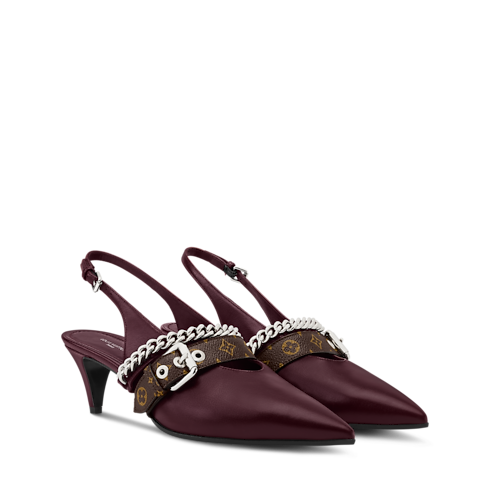 รองเท้าส้นสูงมีสายรัดด้านหลังรุ่น LV Vibe in ผู้หญิง's รองเท้า รองเท้าส้นสูงแฟชั่นสำหรับผู้หญิง collections by Louis Vuitton (การย่อ/ขยายผลิตภัณฑ์)