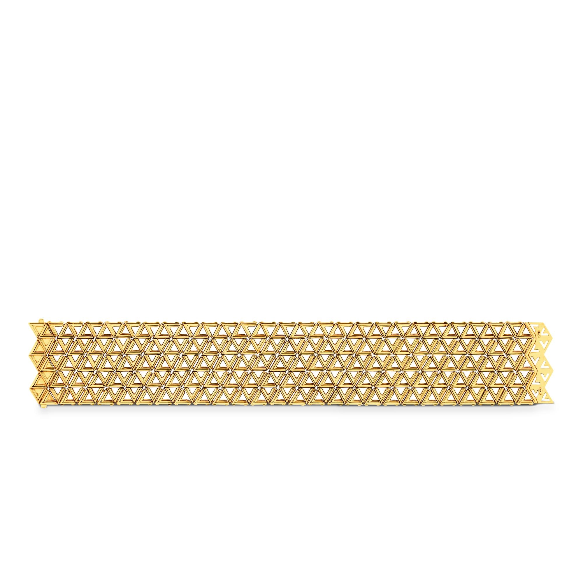 กำไลข้อมือ LV Volt Mesh, เยลโลว์โกลด์  in จิวเวลรี่