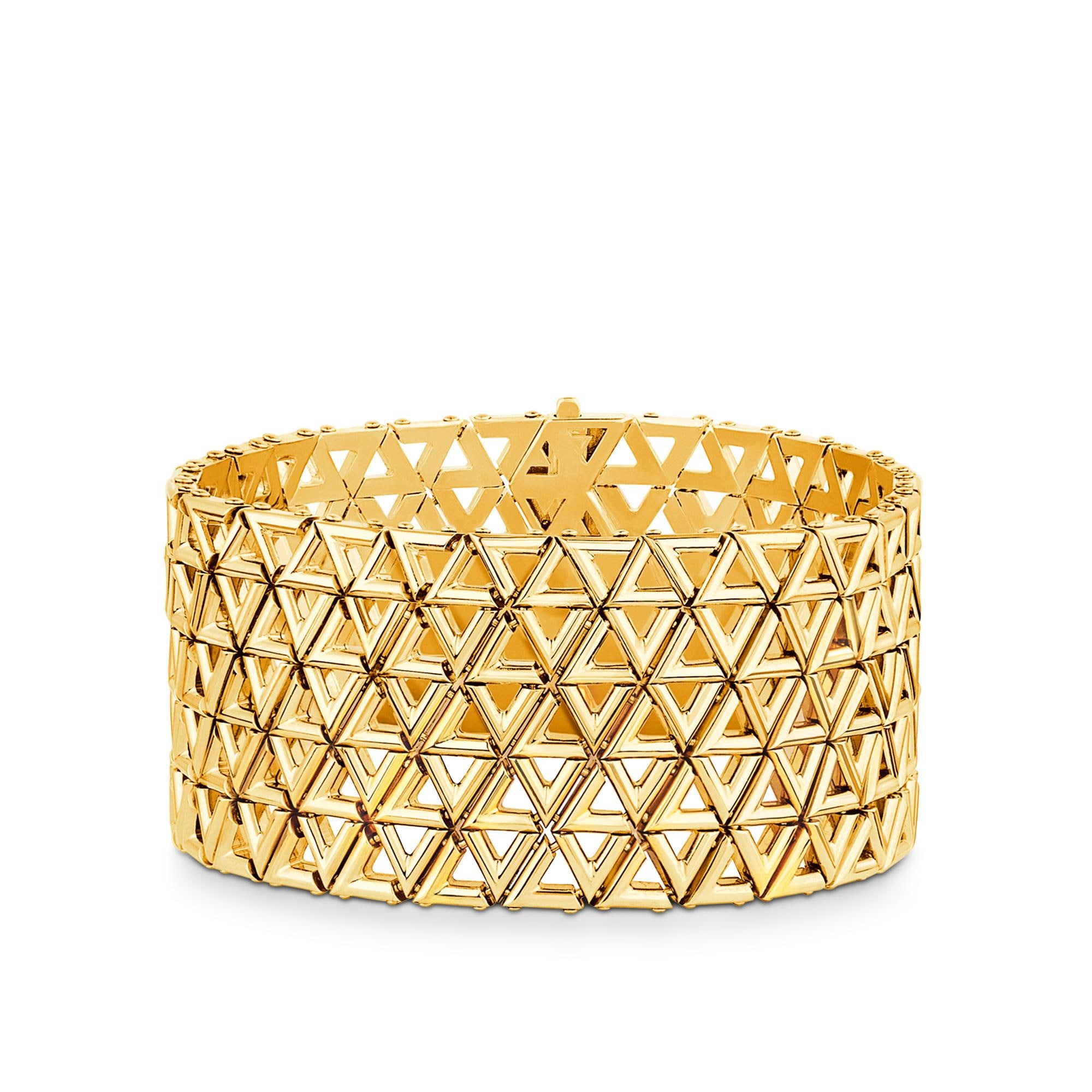 กำไลข้อมือ LV Volt Mesh, เยลโลว์โกลด์  in จิวเวลรี่