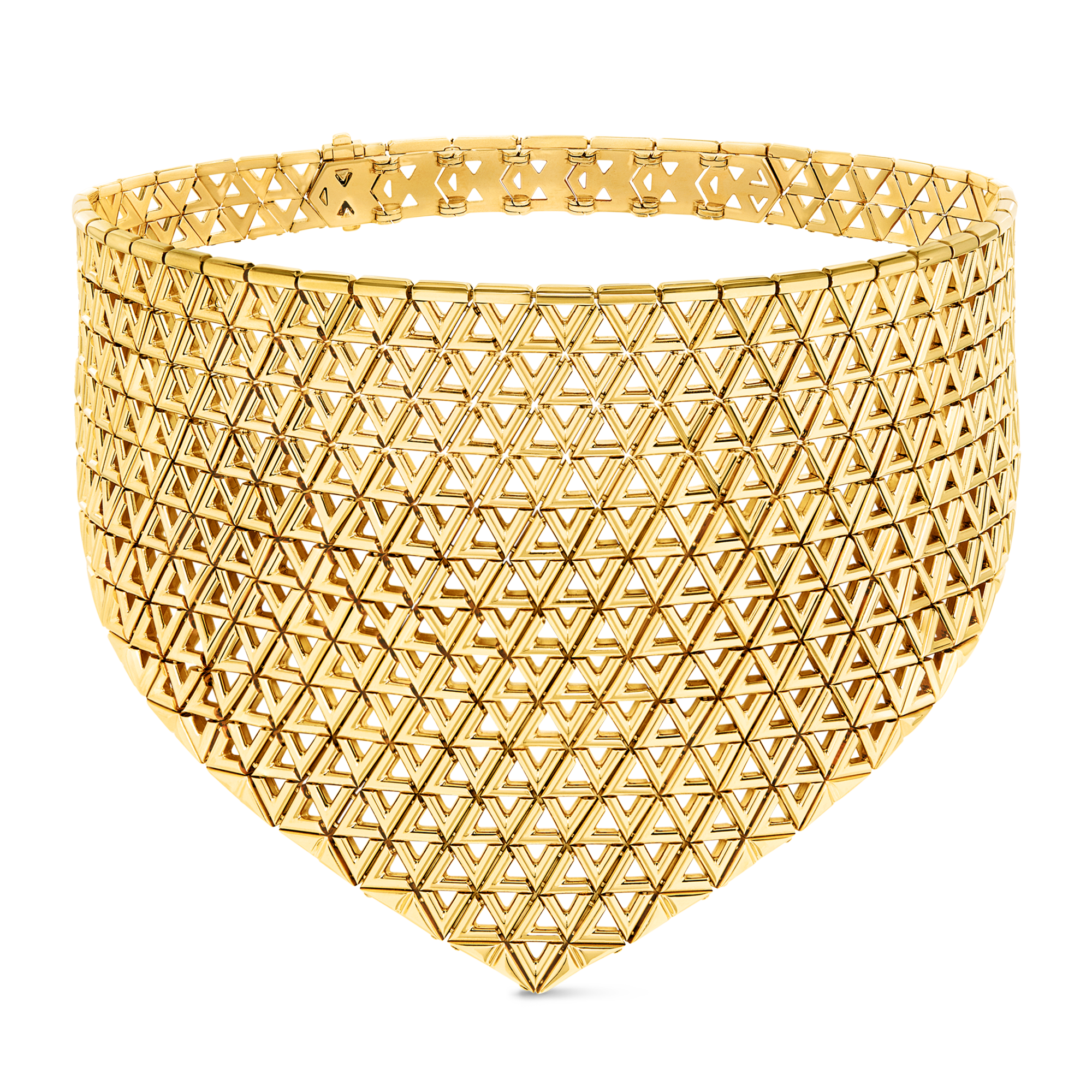 สร้อยคอ LV Volt Mesh, เยลโลว์โกลด์  in จิวเวลรี่