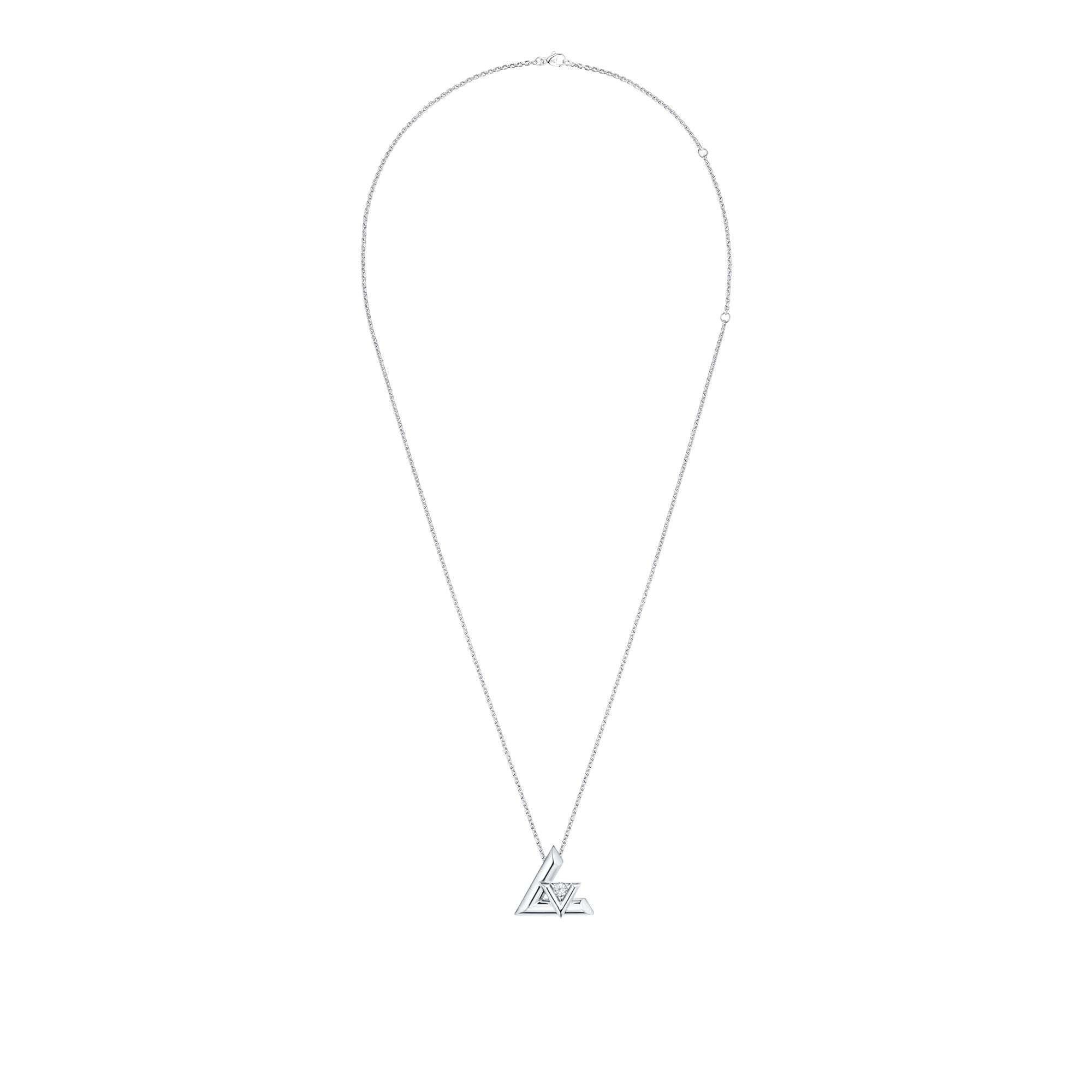 จี้ประดับสร้อยคอชิ้นใหญ่ LV Volt, ไวท์โกลด์และเพชร  in จิวเวลรี่