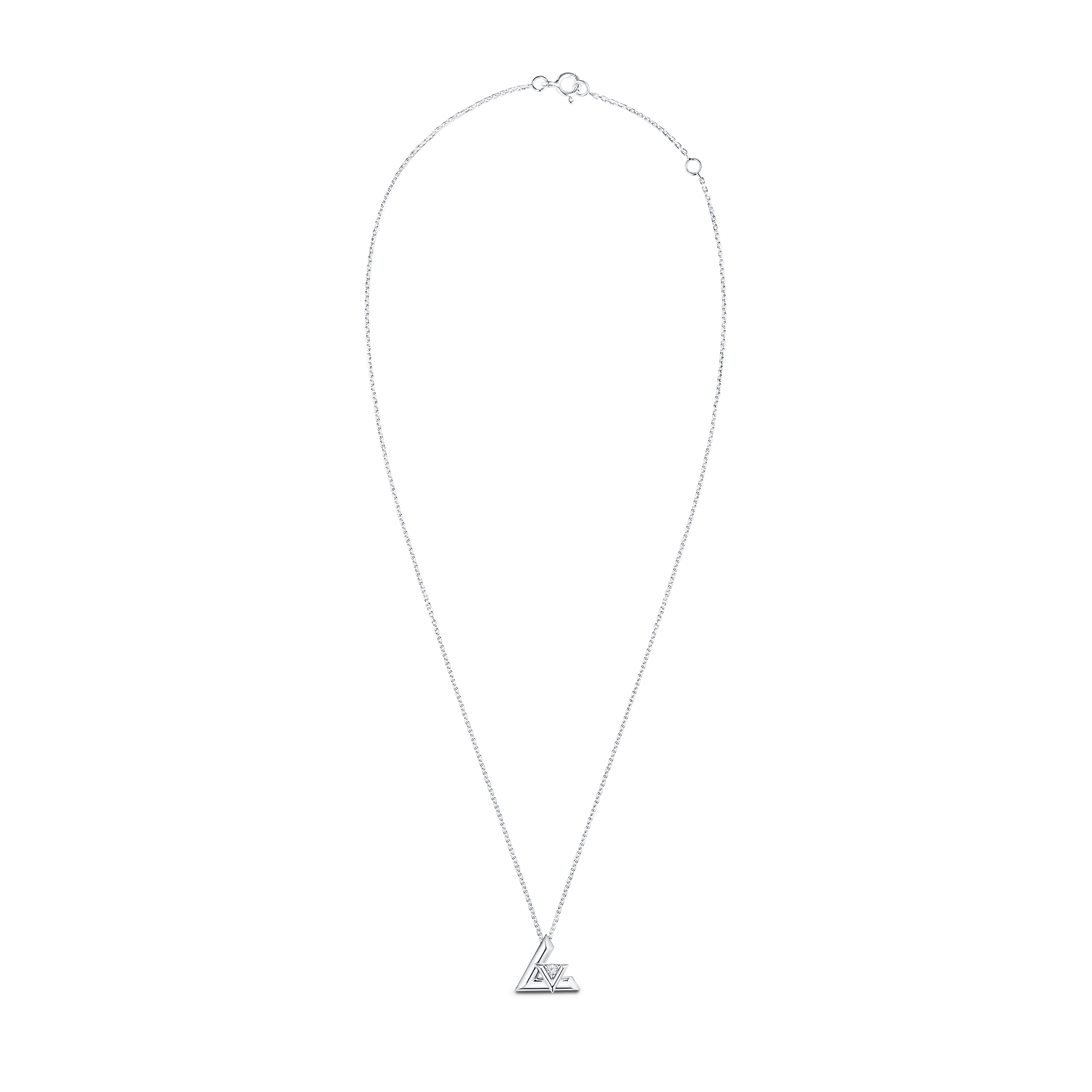จี้ประดับสร้อยคอชิ้นใหญ่ LV Volt, ไวท์โกลด์และเพชร  in จิวเวลรี่