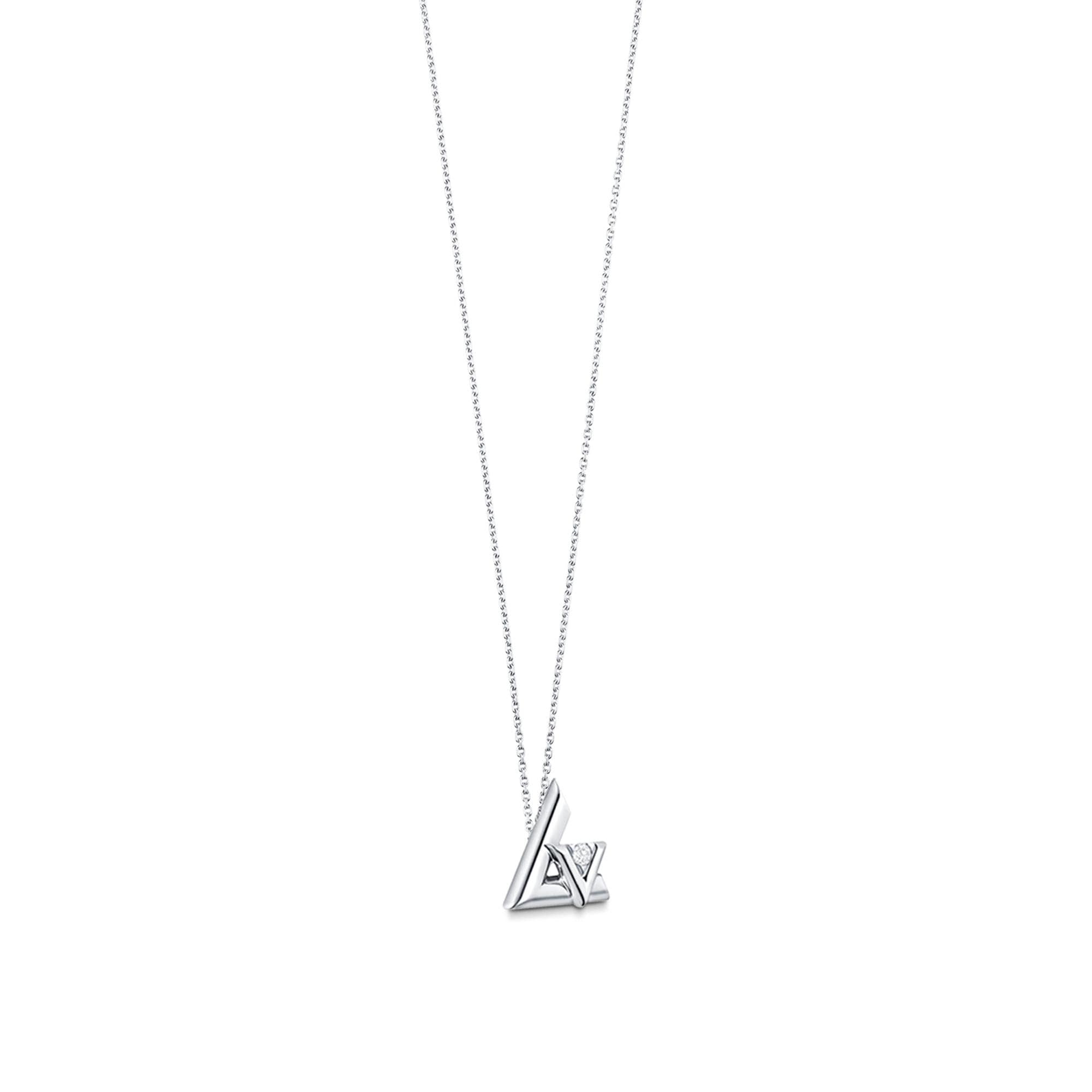จี้ประดับสร้อยคอชิ้นใหญ่ LV Volt, ไวท์โกลด์และเพชร  in จิวเวลรี่