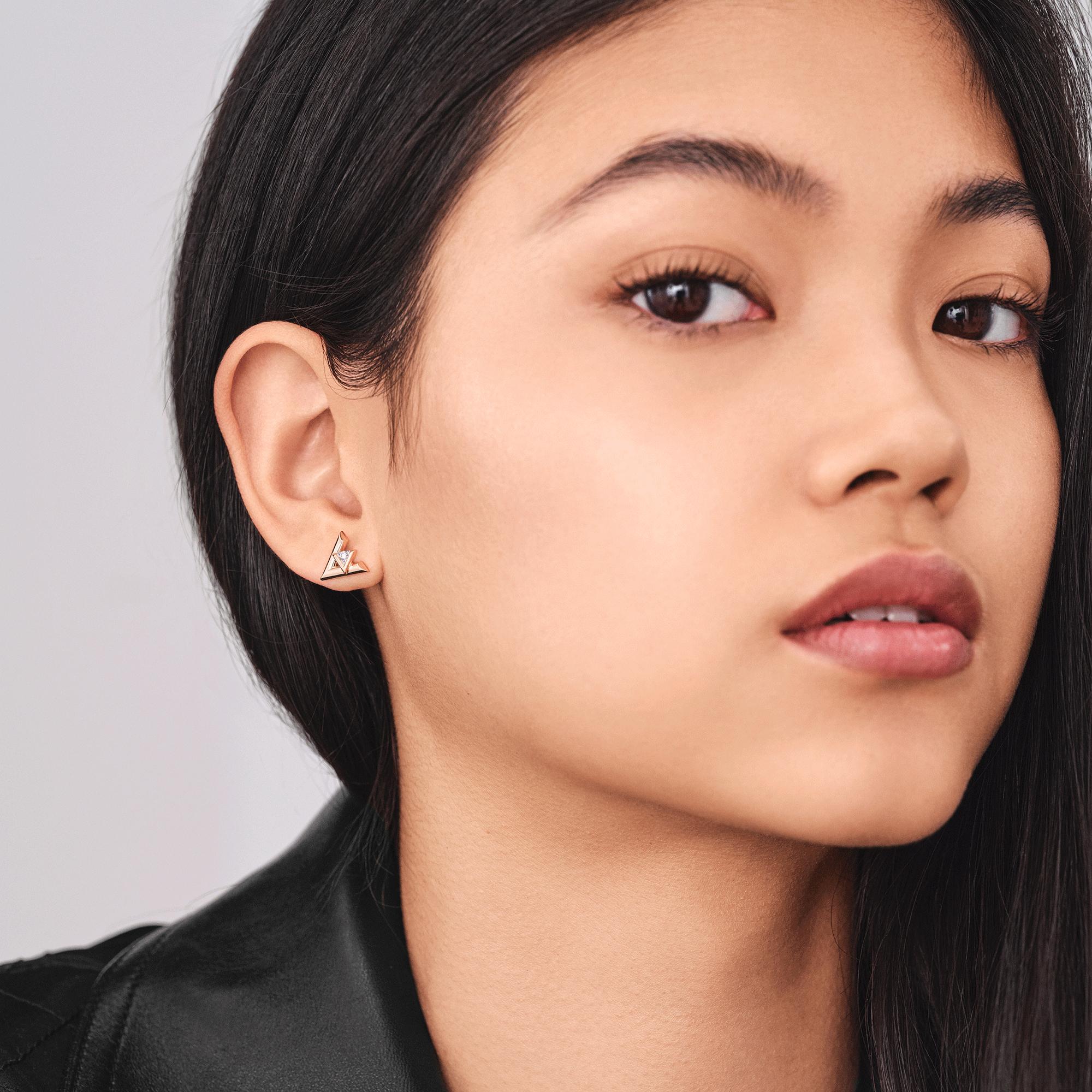 ต่างหูข้างเดียว LV Volt, พิงค์โกลด์และเพชร  in จิวเวลรี่