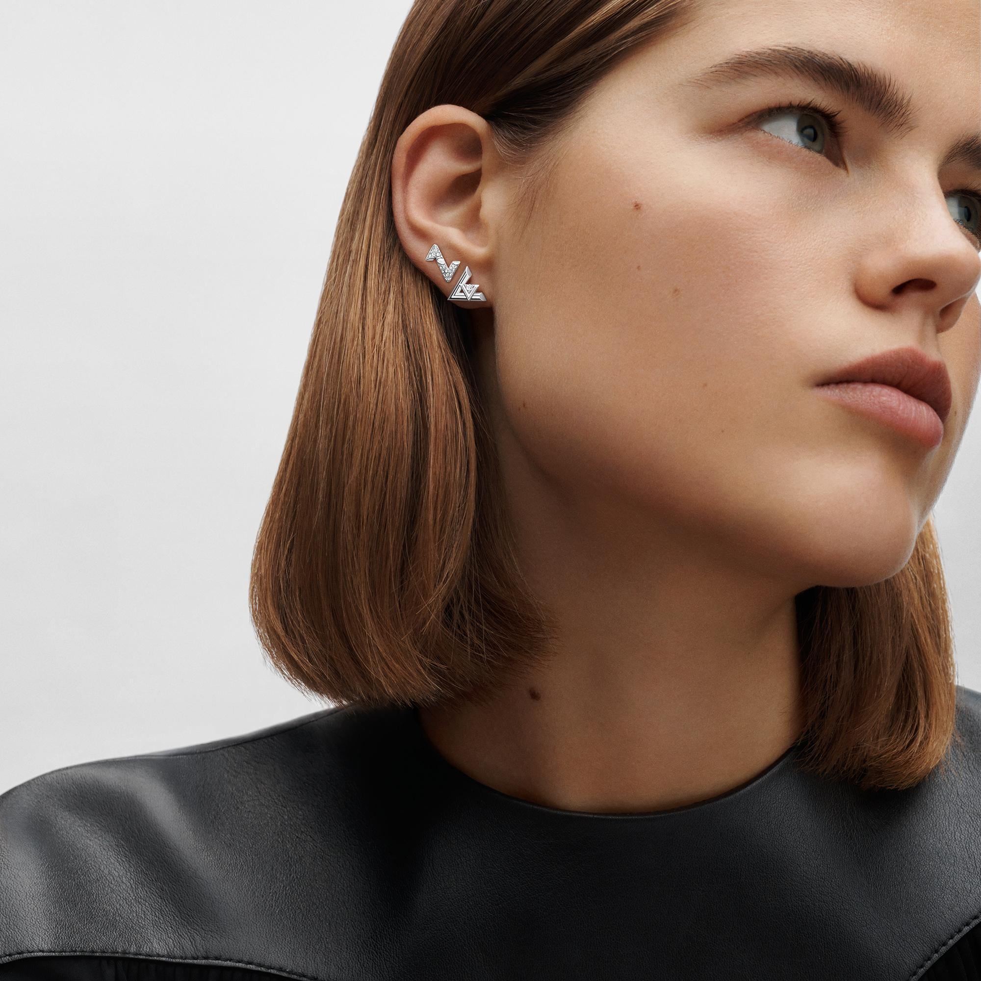 ต่างหูข้างเดียว LV Volt, ไวท์โกลด์และเพชร  in จิวเวลรี่