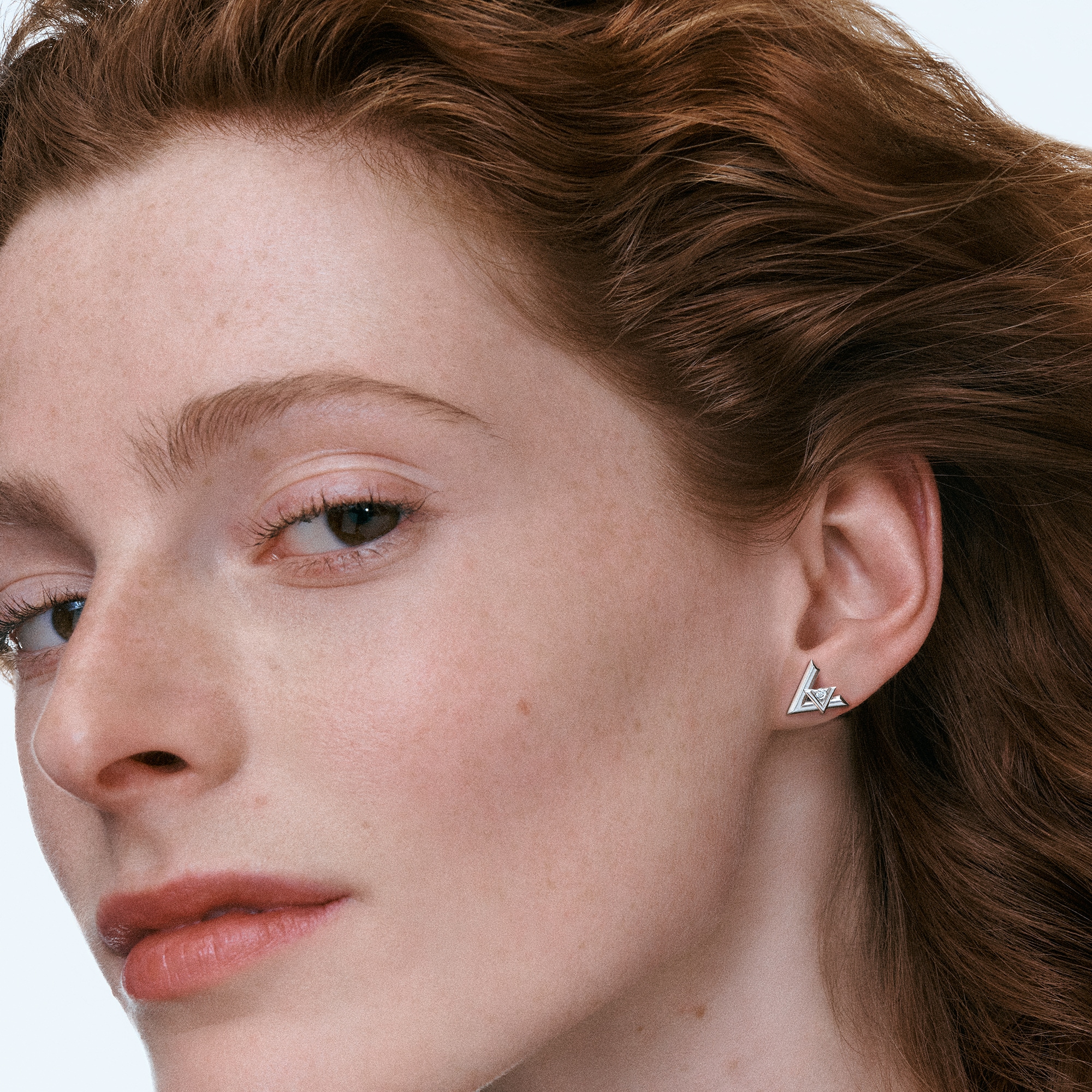 ต่างหูข้างเดียว LV Volt, ไวท์โกลด์และเพชร  in จิวเวลรี่