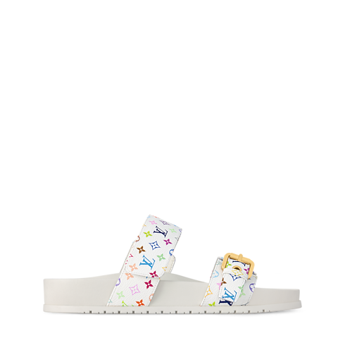 LV x TM - รองเท้าสวมเปิดส้นแบนรุ่น Bom Dia Comfort in ผู้หญิง's รองเท้า รองเท้าสวมเปิดส้นสำหรับผู้หญิง collections by Louis Vuitton (การย่อ/ขยายผลิตภัณฑ์)