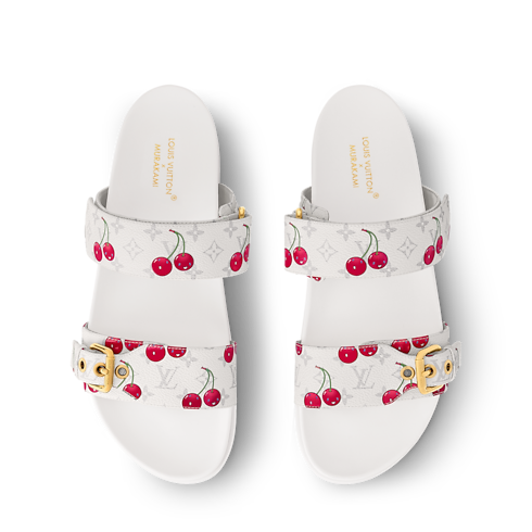 LV x TM - รองเท้าสวมเปิดส้นแบนรุ่น Bom Dia in ผู้หญิง's รองเท้า รองเท้าสวมเปิดส้นสำหรับผู้หญิง collections by Louis Vuitton (การย่อ/ขยายผลิตภัณฑ์)