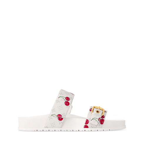 LV x TM - รองเท้าสวมเปิดส้นแบนรุ่น Bom Dia in ผู้หญิง's รองเท้า รองเท้าสวมเปิดส้นสำหรับผู้หญิง collections by Louis Vuitton (การย่อ/ขยายผลิตภัณฑ์)