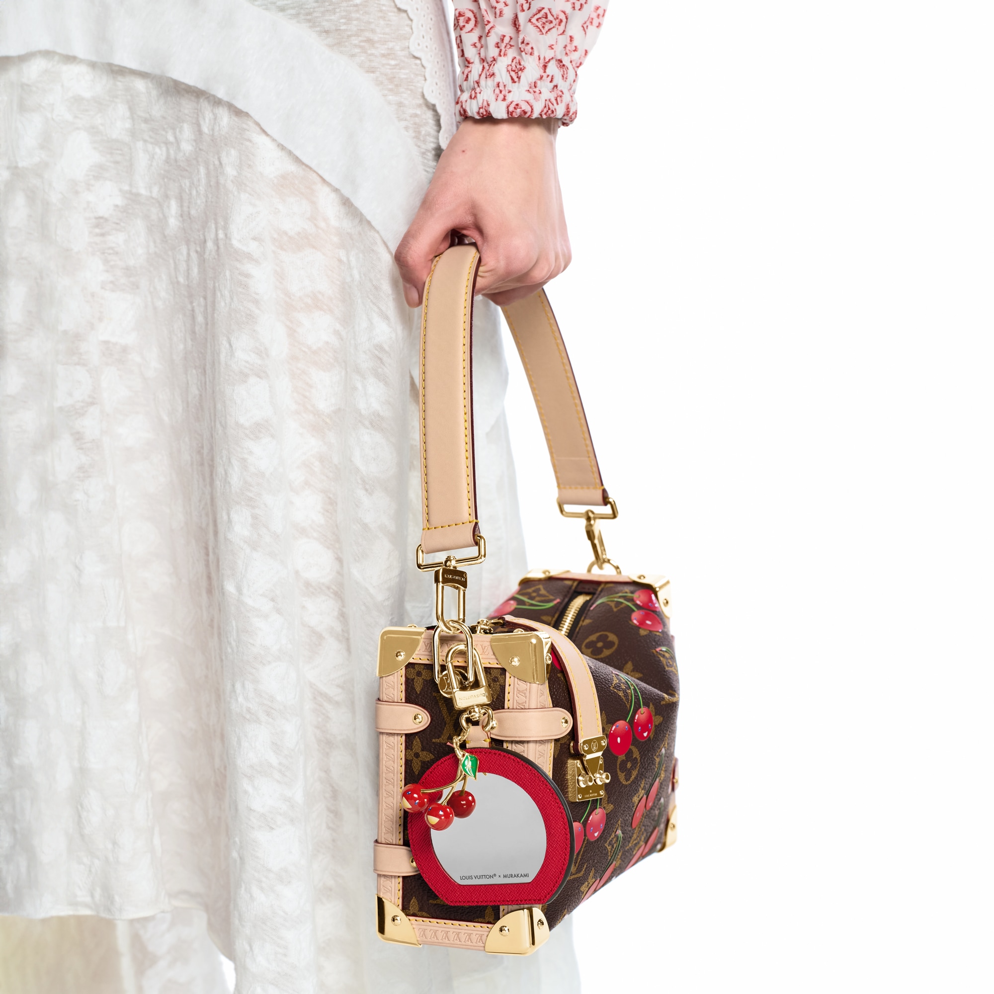 LV x TM - ชาร์มห้อยกระเป๋ารุ่น Cerise LV Mini Mirror . in ผู้หญิง