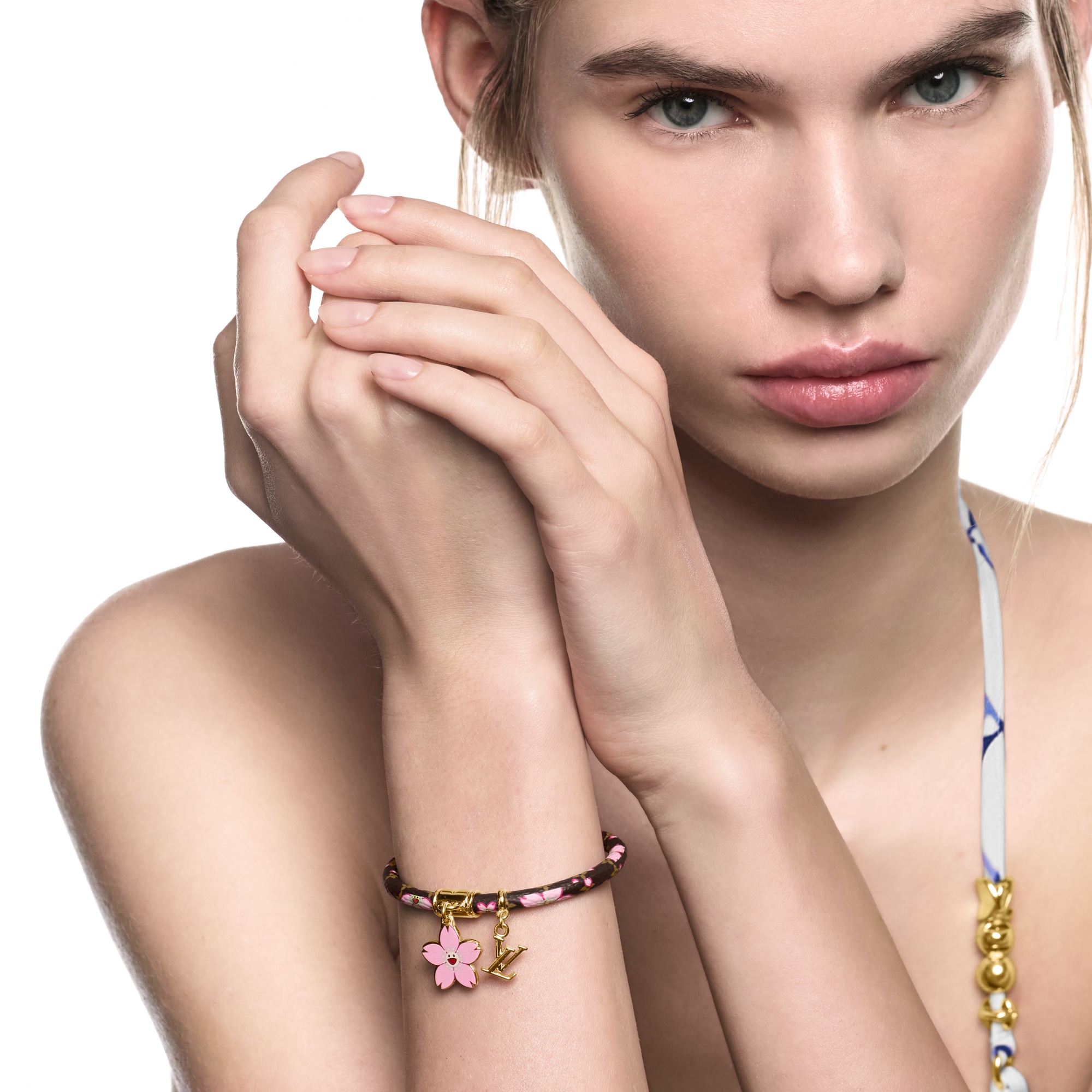 LV x TM - กำไลข้อมือ Cherry Blossom หนังประเภทอื่น in ผู้หญิง