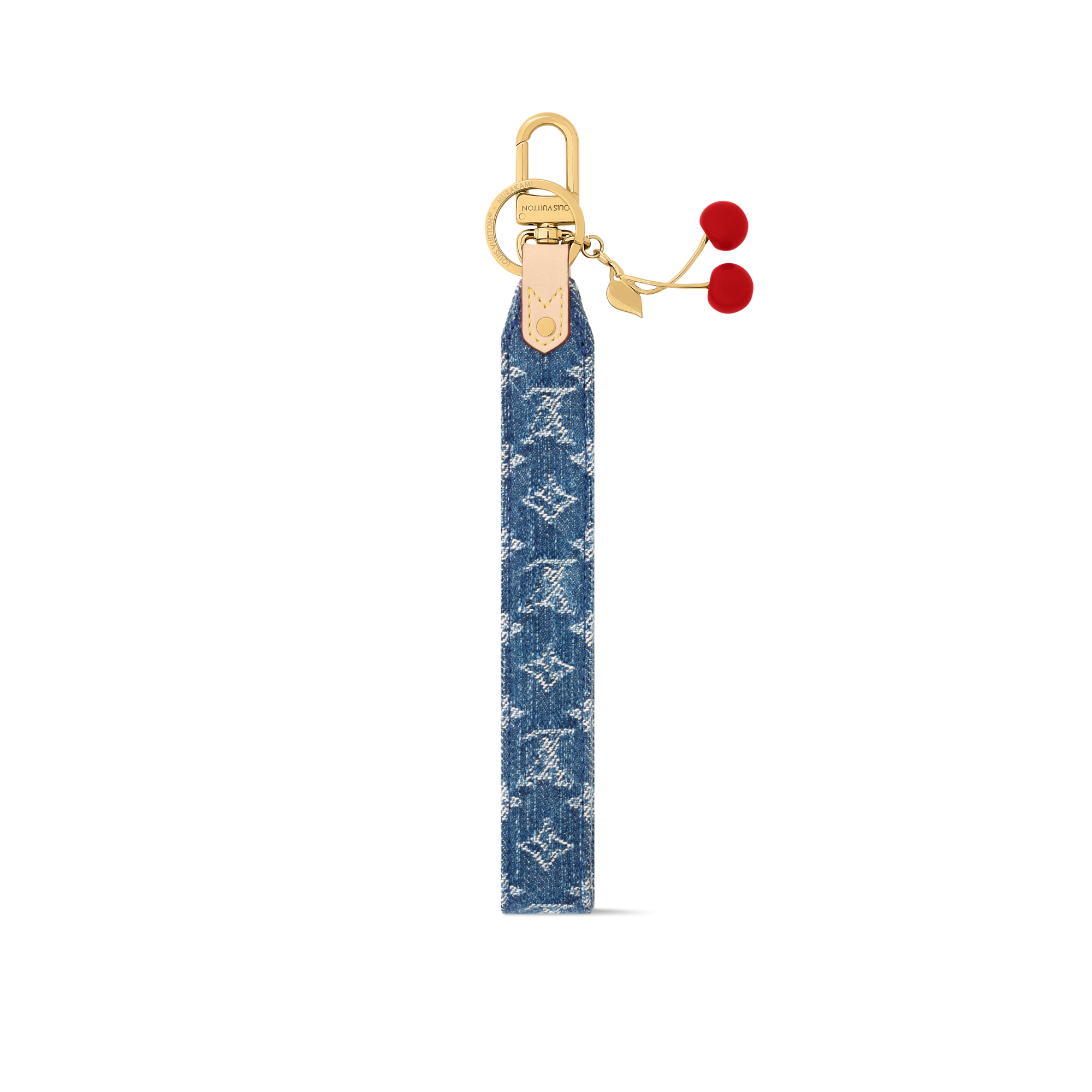 LV x TM - ชาร์มห้อยกระเป๋ารุ่น Denim Cerise Dragonne . in ผู้หญิง