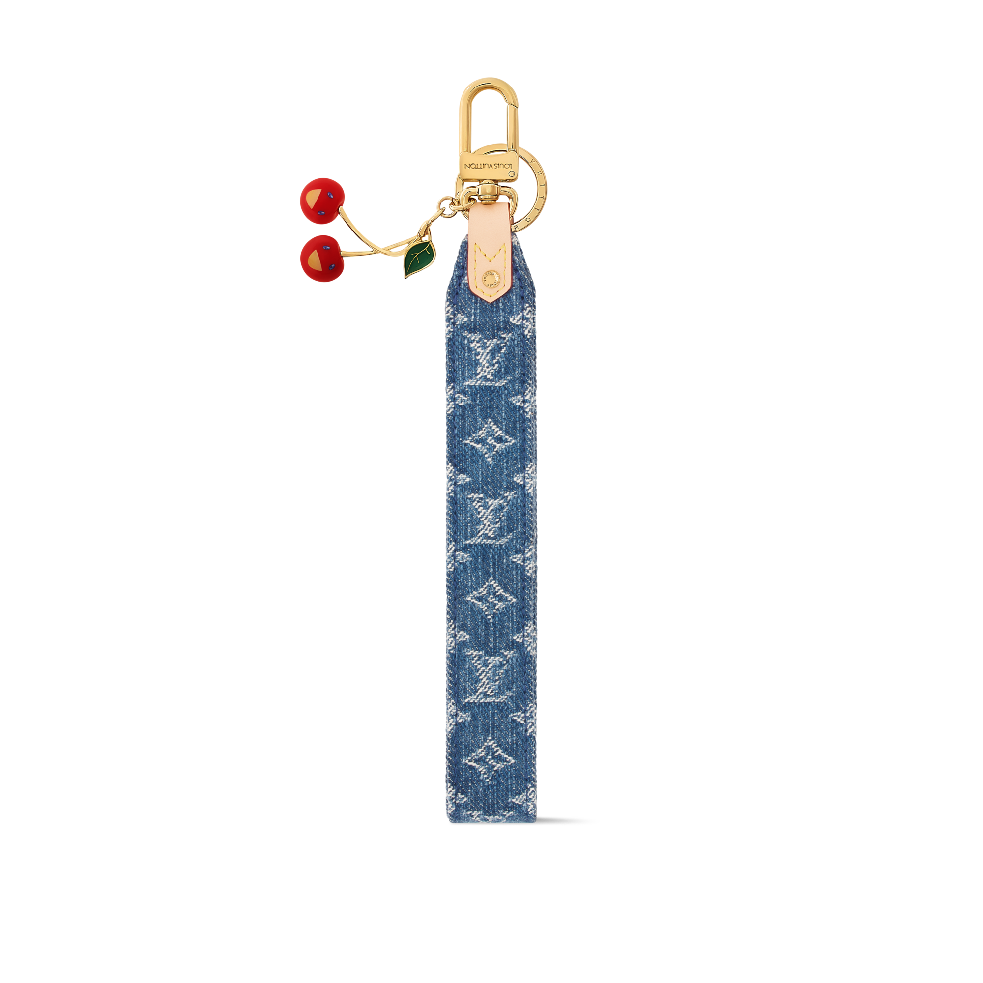 LV x TM - ชาร์มห้อยกระเป๋ารุ่น Denim Cerise Dragonne . in ผู้หญิง